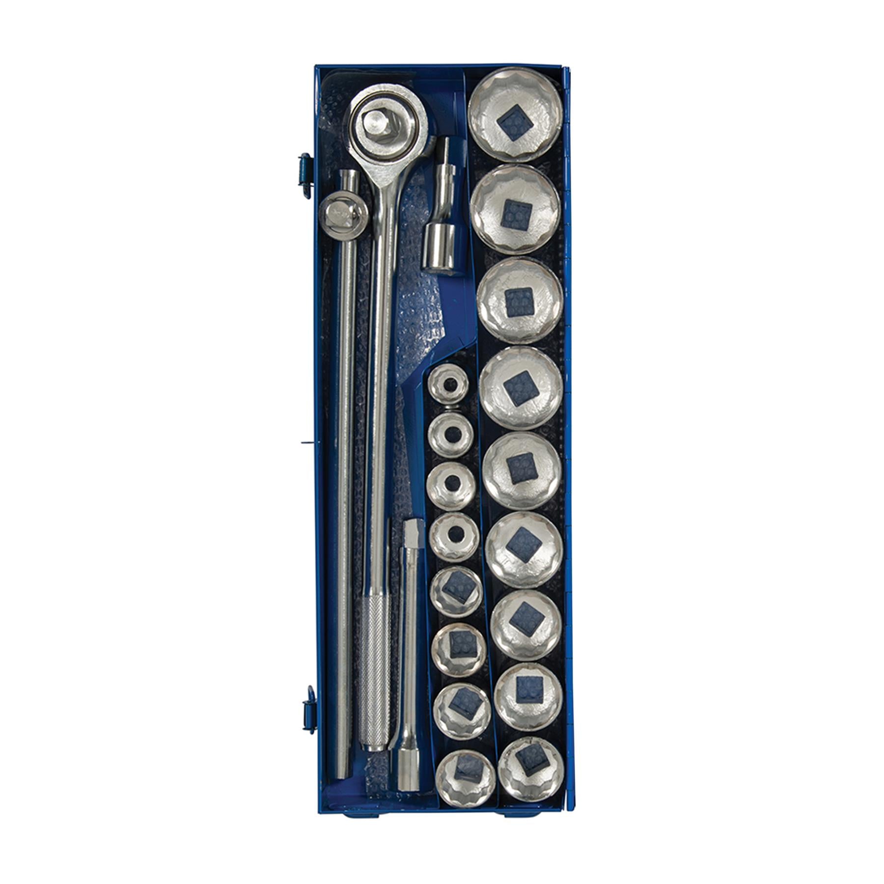 Socket Set 3/4" Drive Metric Wrench 21Pce 19-50mm Hand Tools High Quality