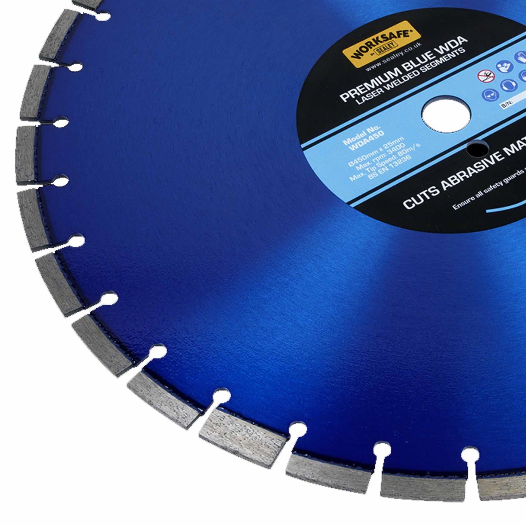 Sealey Premium Blue WDA Diamond Blade Ø450 x 25mm