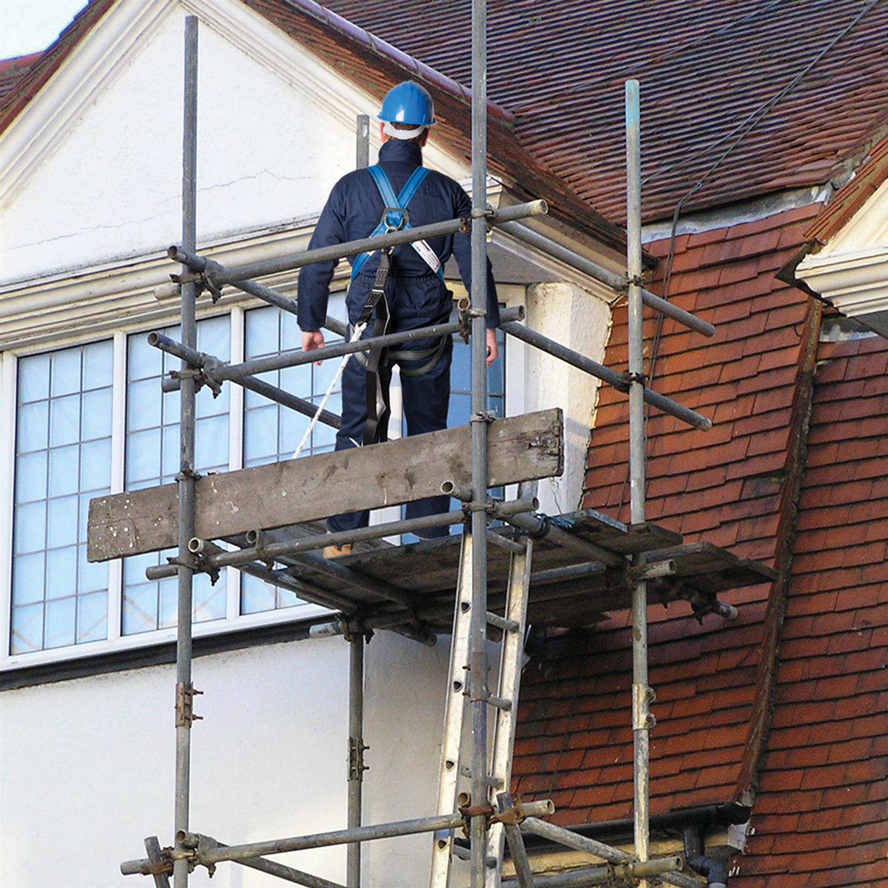 Fall Arrest Kit Harness & Shock Absorber Energy-Absorbing Lanyard New