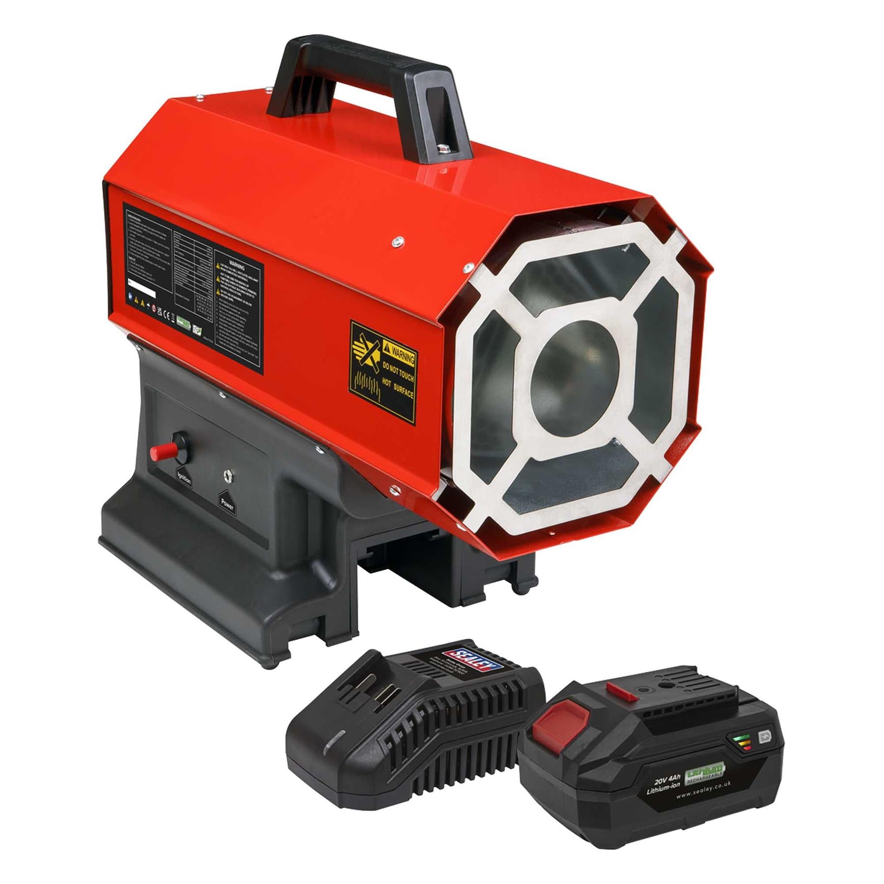 Sealey 2-in-1 Cordless/Corded Space Warmer� 30,000-68,000Btu/hr(9-20kW) SV20 Series Propane Heater Kit