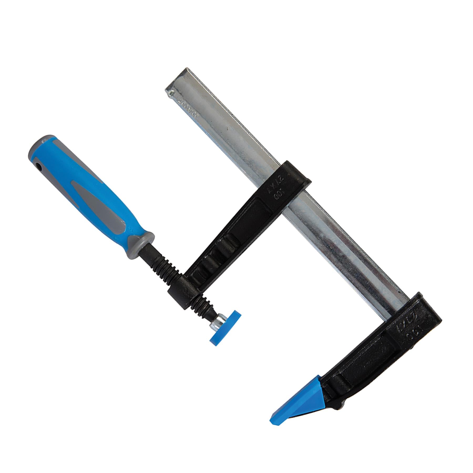F-Clamp Heavy Duty (Deep Capacity) 200 X 100mm High Impact Soft-Grip Handles