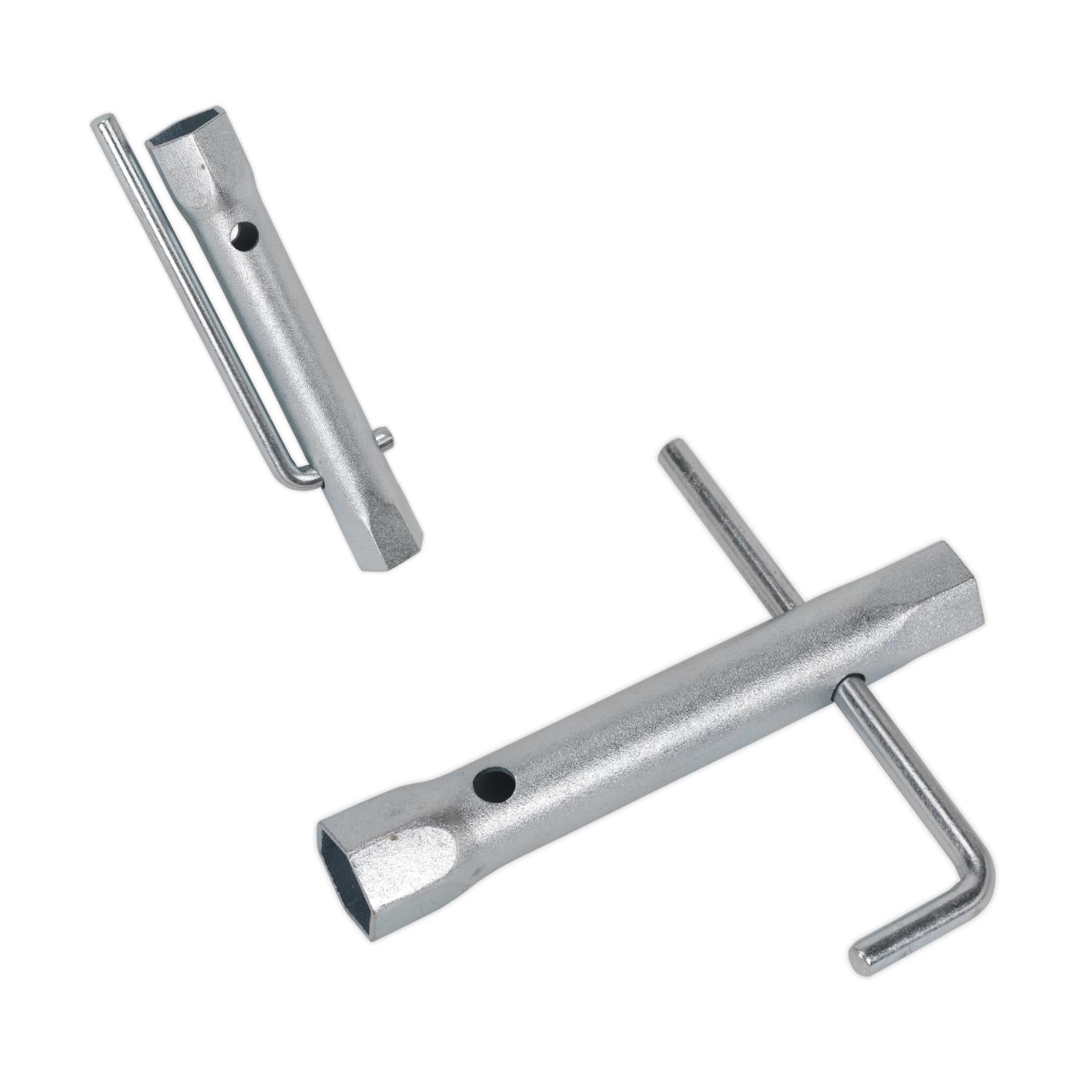 Sealey Dbl End Long Reach Spark Plug Box Spanner 17/21mm L-Bar