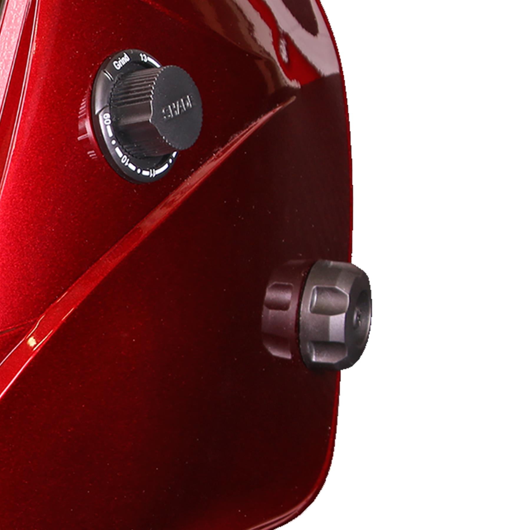 Sealey Welding Helmet Auto Darkening - Shade 9-13 - Red