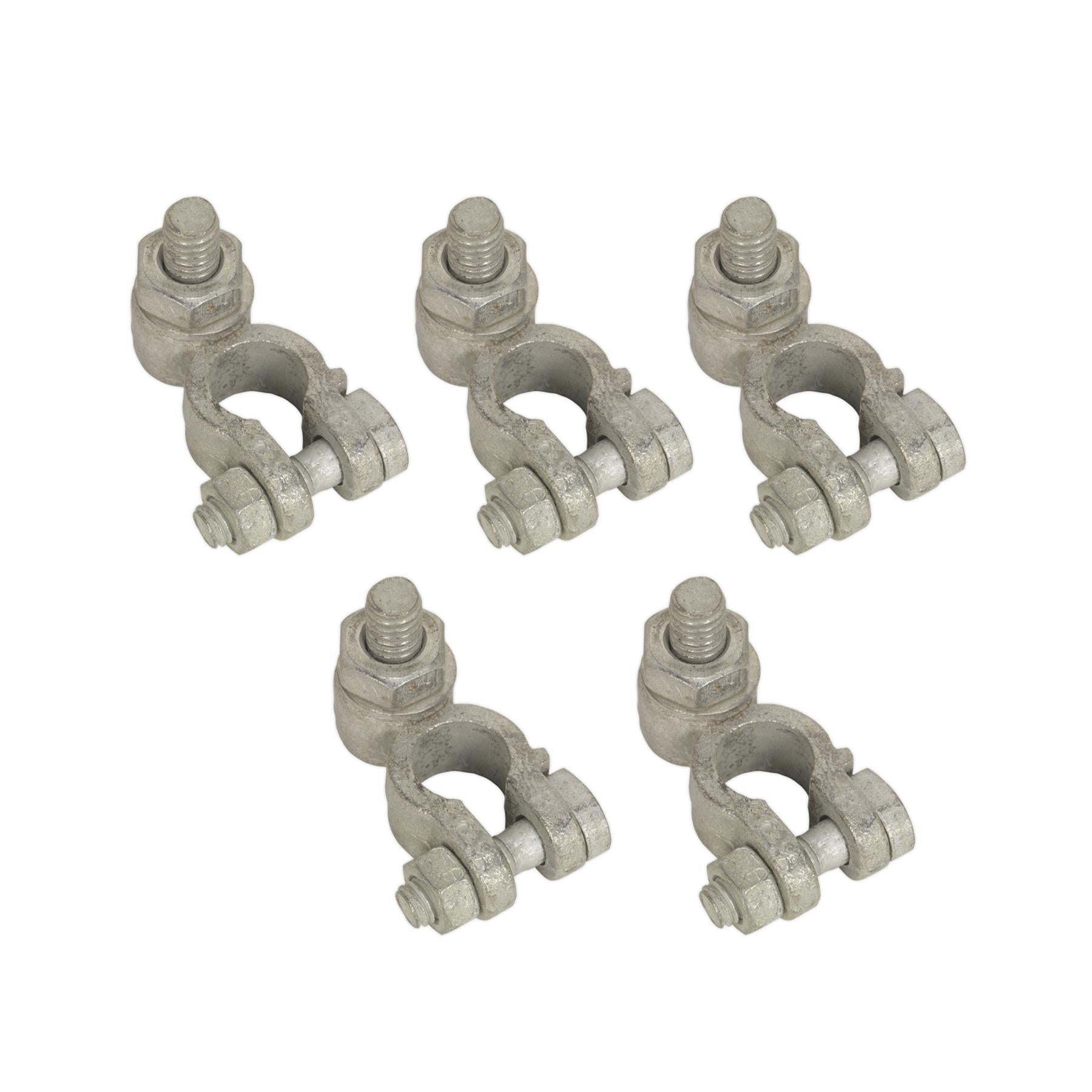 Sealey Battery Terminal - Post with Washer & Nut 24V Pos Pack of 5