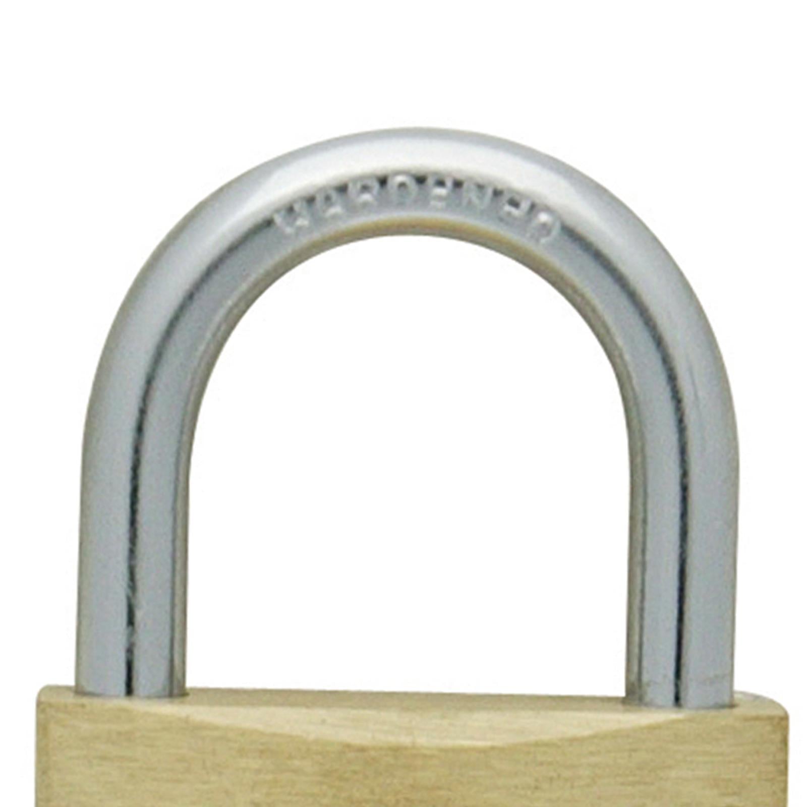 4Pk Keyed Alike Padlocks - 40mm Brass Body Chrome-Plated Steel Shackle