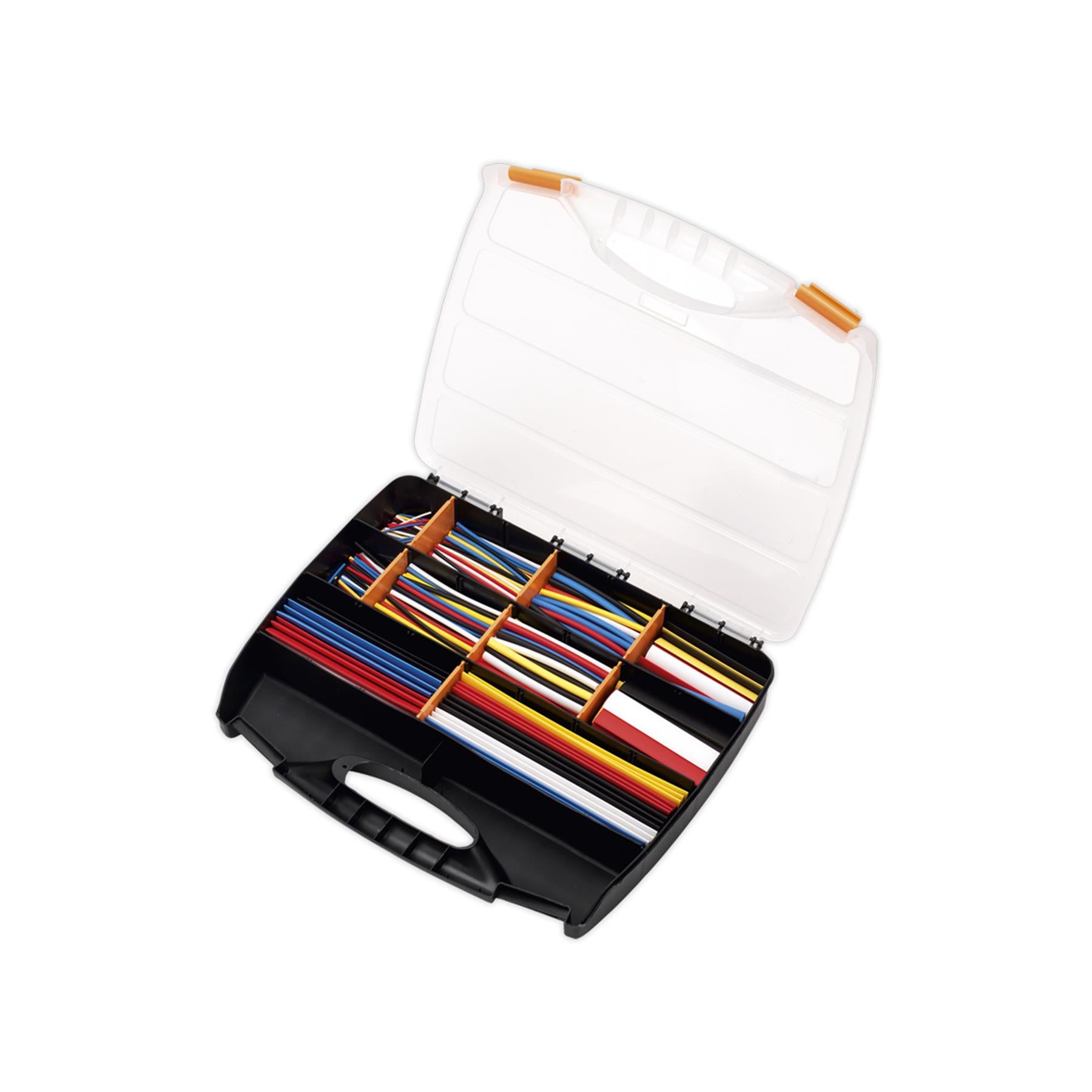 Sealey Heat Shrink Tubing Asstmt 590pc Mix Colours 50,100,150&200mm