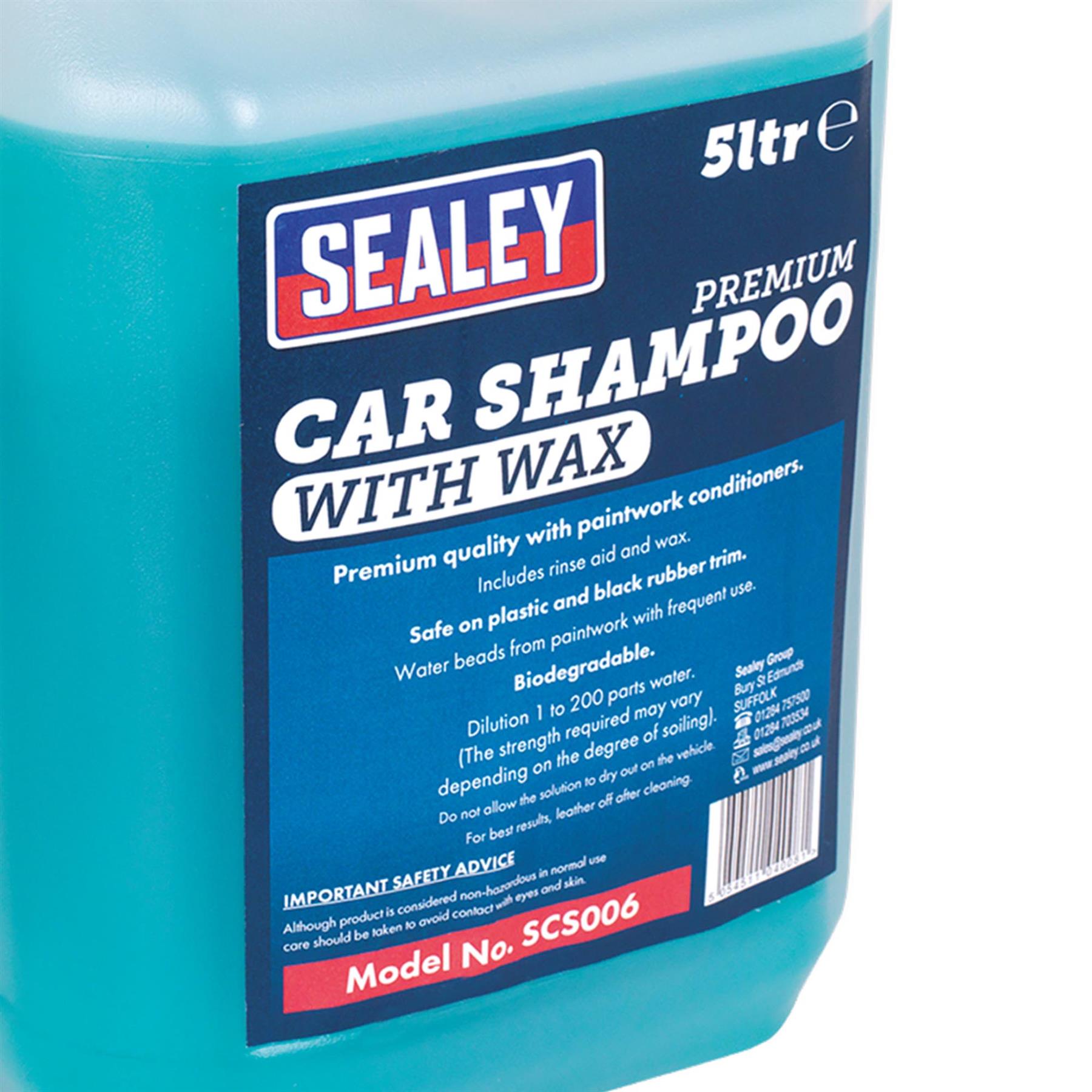 Sealey Car Shampoo Premium with Wax 5L