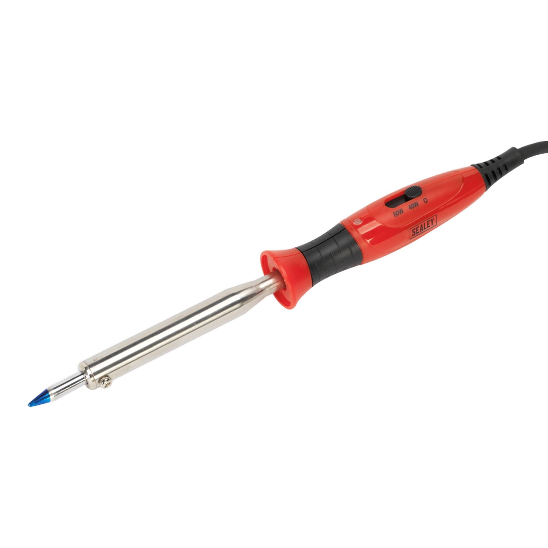Sealey Prof Soldering Iron Long-Life Tip Dual Wattage 40/80W/230V