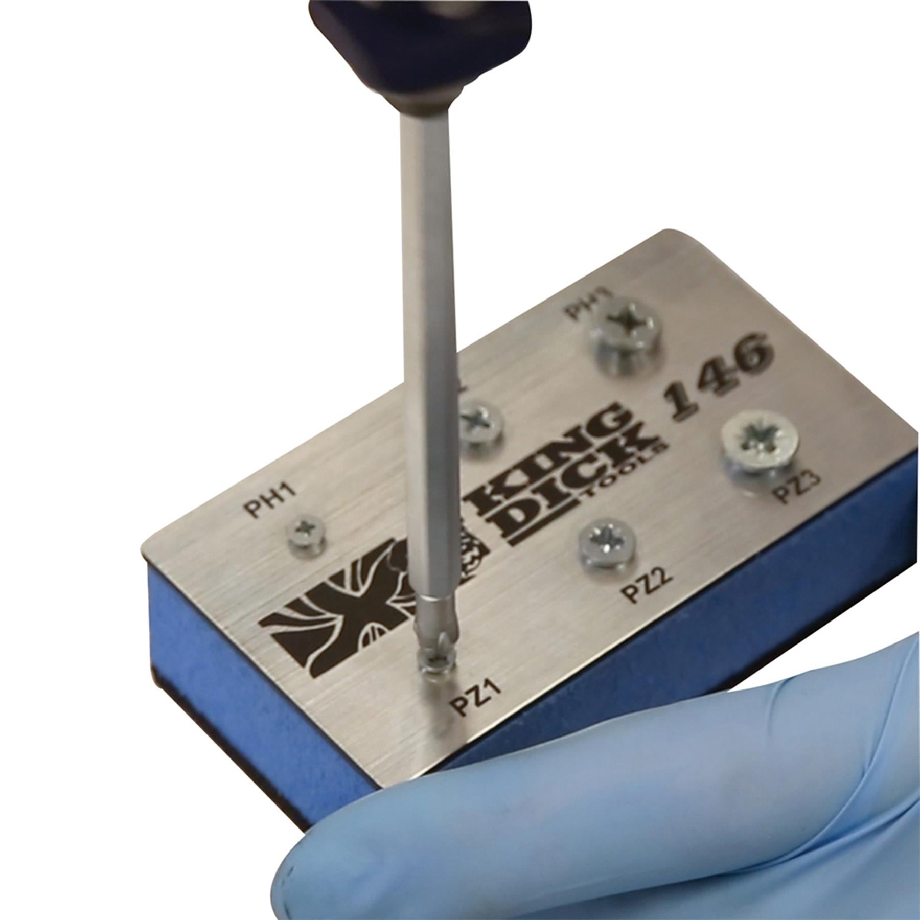 King Dick Insulated Screwdriver 6 In 1 Cross Tip Fits PZ & PH No: 1, 2 & 3 VDE Tested