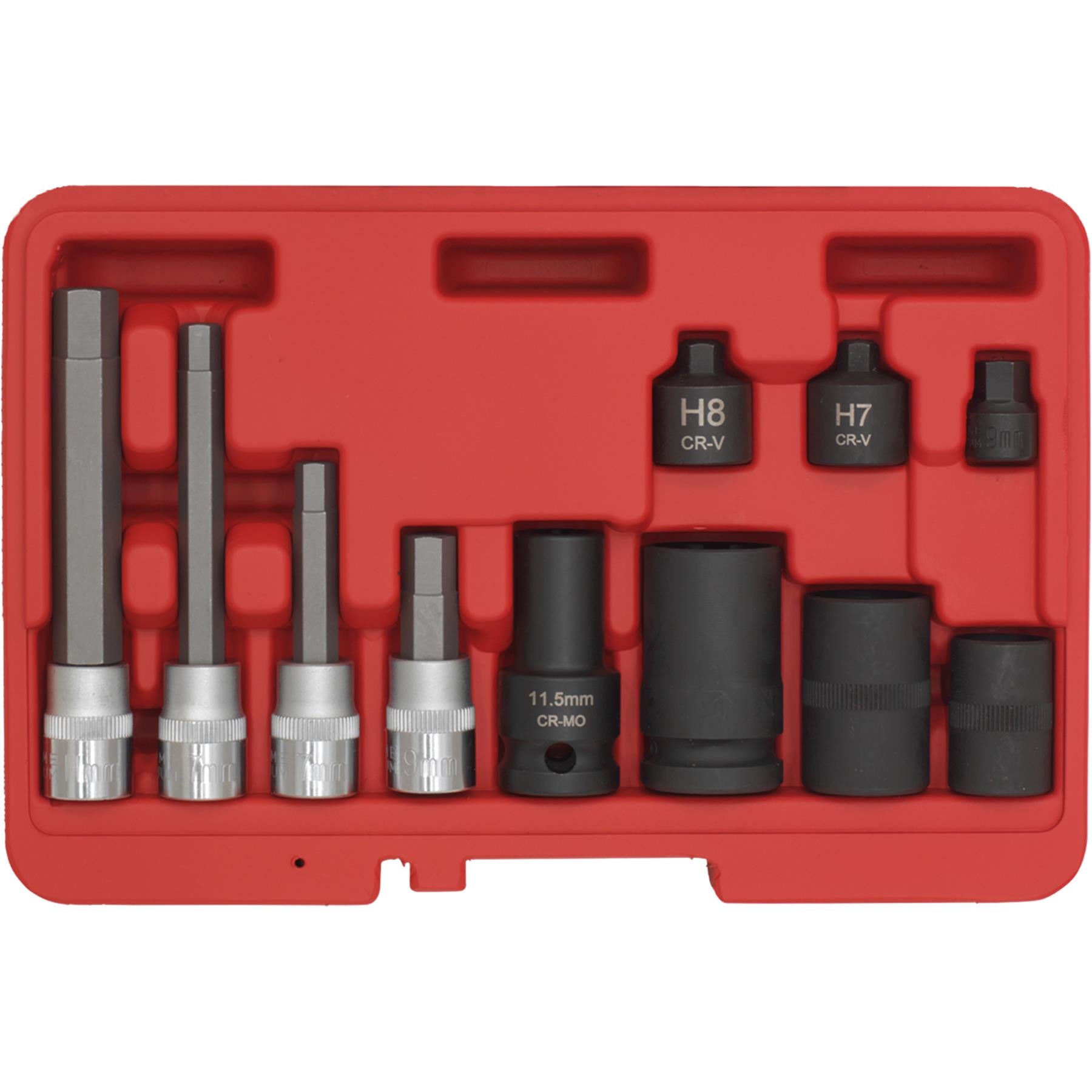 Sealey Brake Caliper Socket Set 11pc