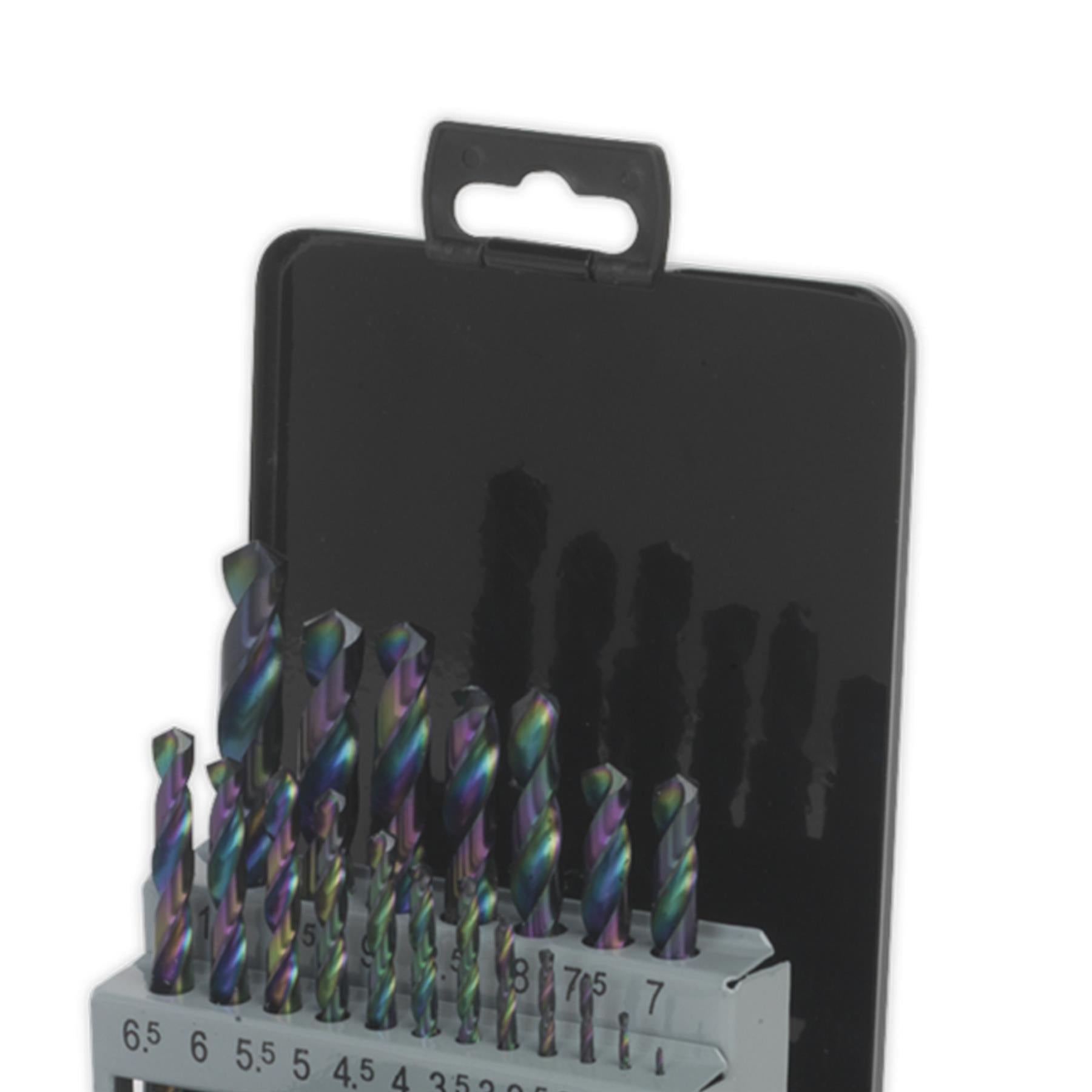 Sealey HSS Drill Bit Set 19pc Edge Ground Metric DIN 338