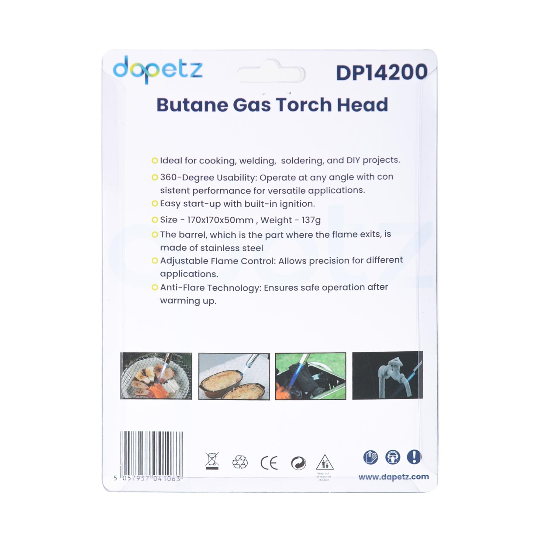 Blow Torch Burner Welding Auto Ignition Soldering BBQ Flame Thrower MultiPurpose