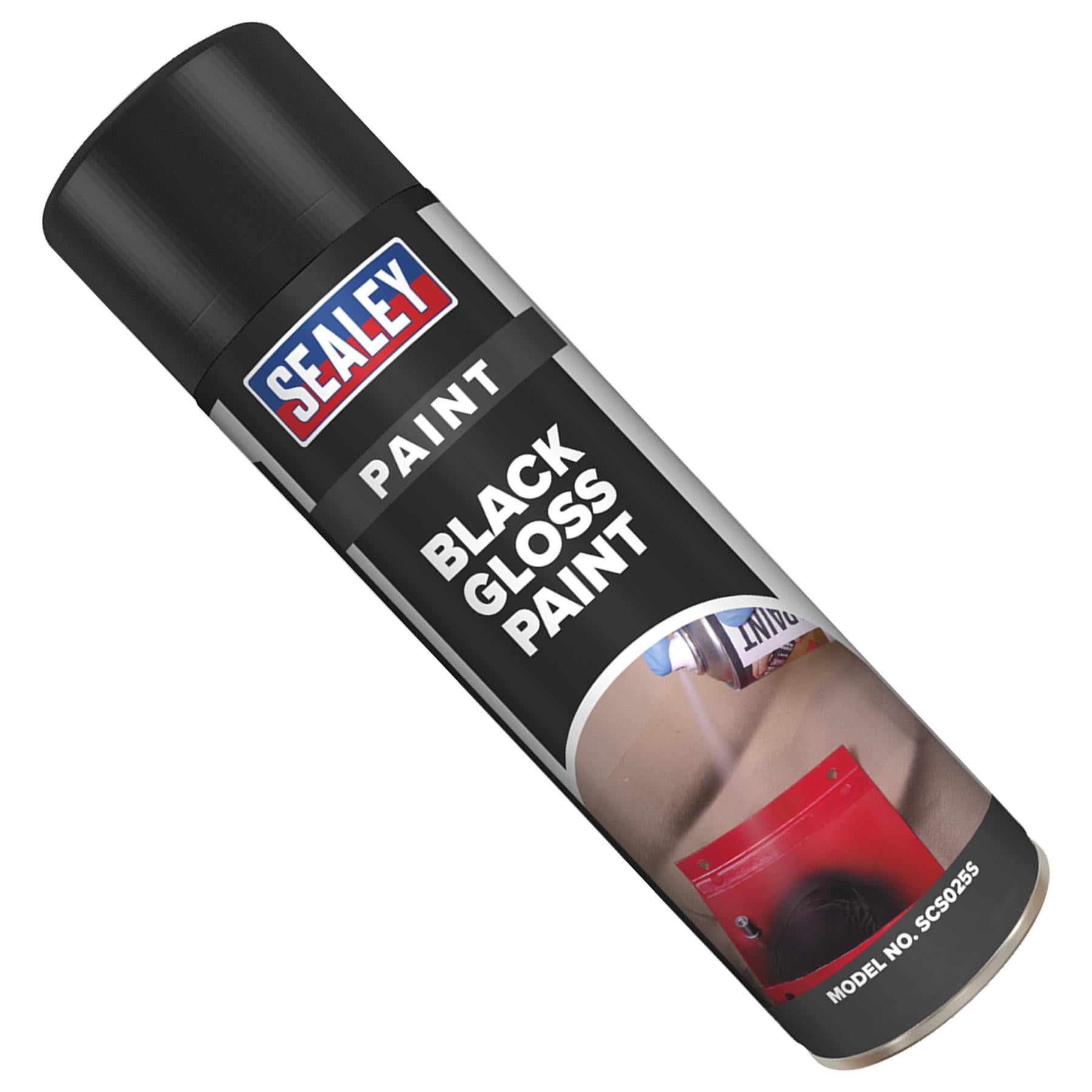 Sealey Black Gloss Paint 500ml Single