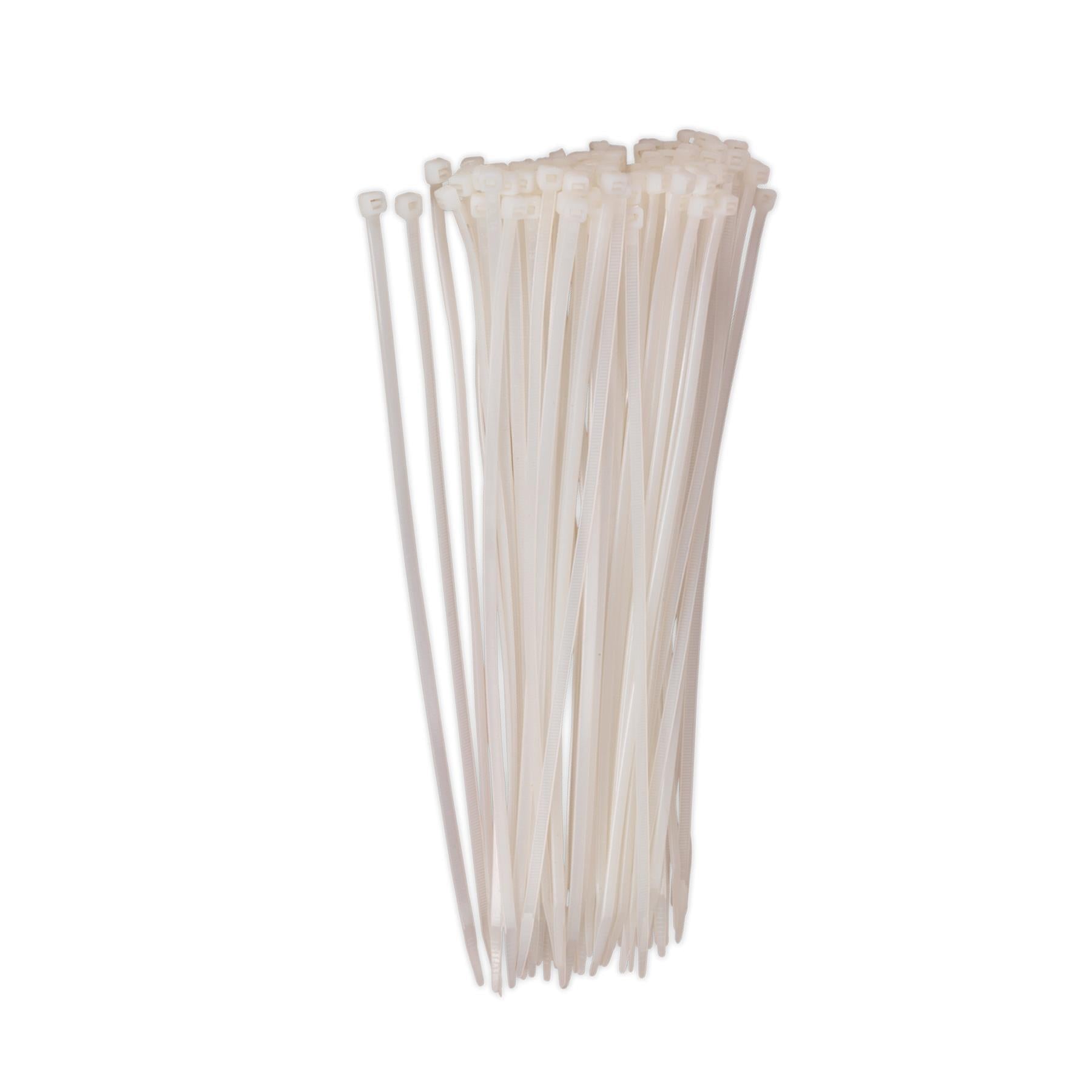 Sealey Cable Tie 300 x 4.8mm White Pack of 100