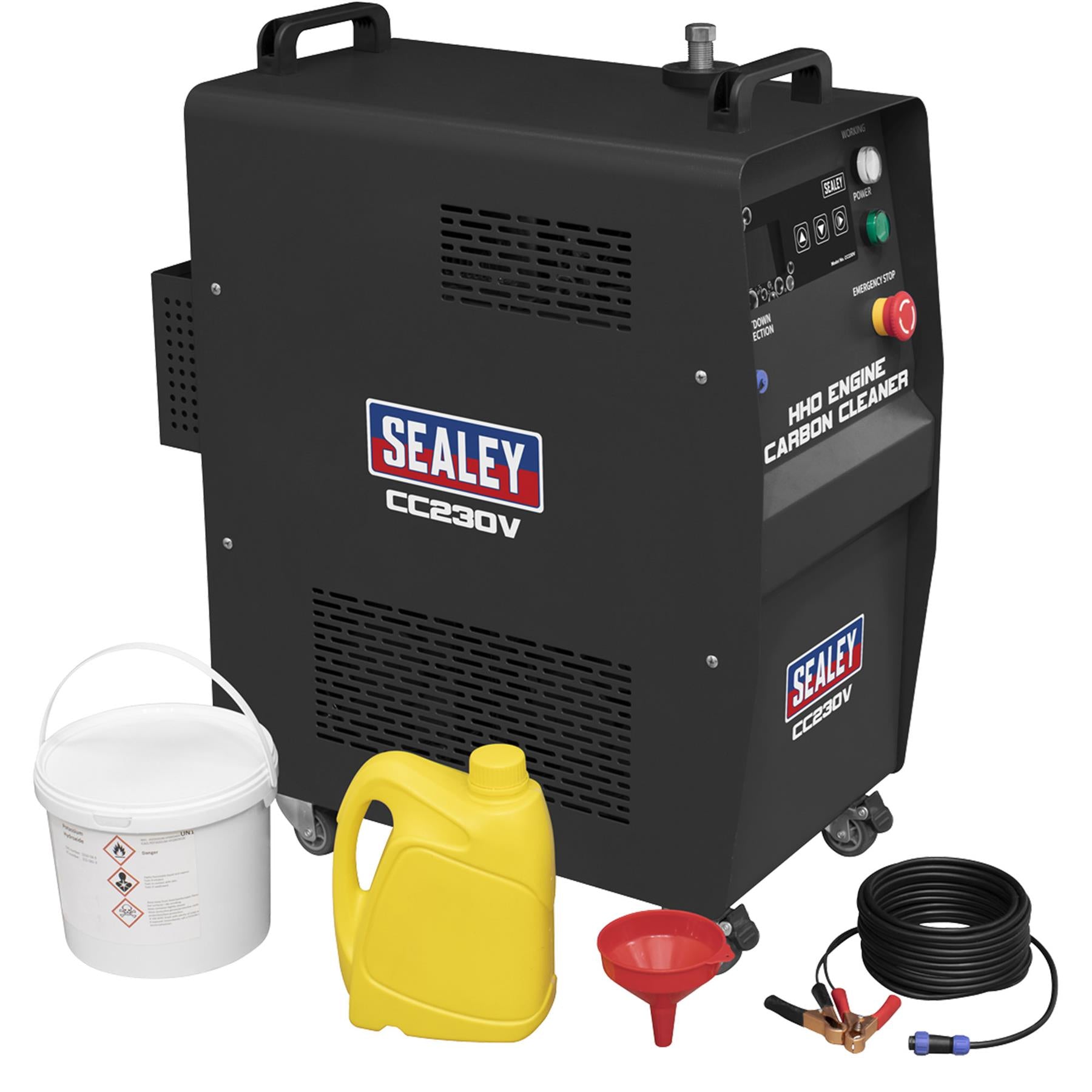 Sealey HHO Engine Carbon Cleaner 230V Charge Activated Machine Shutdown