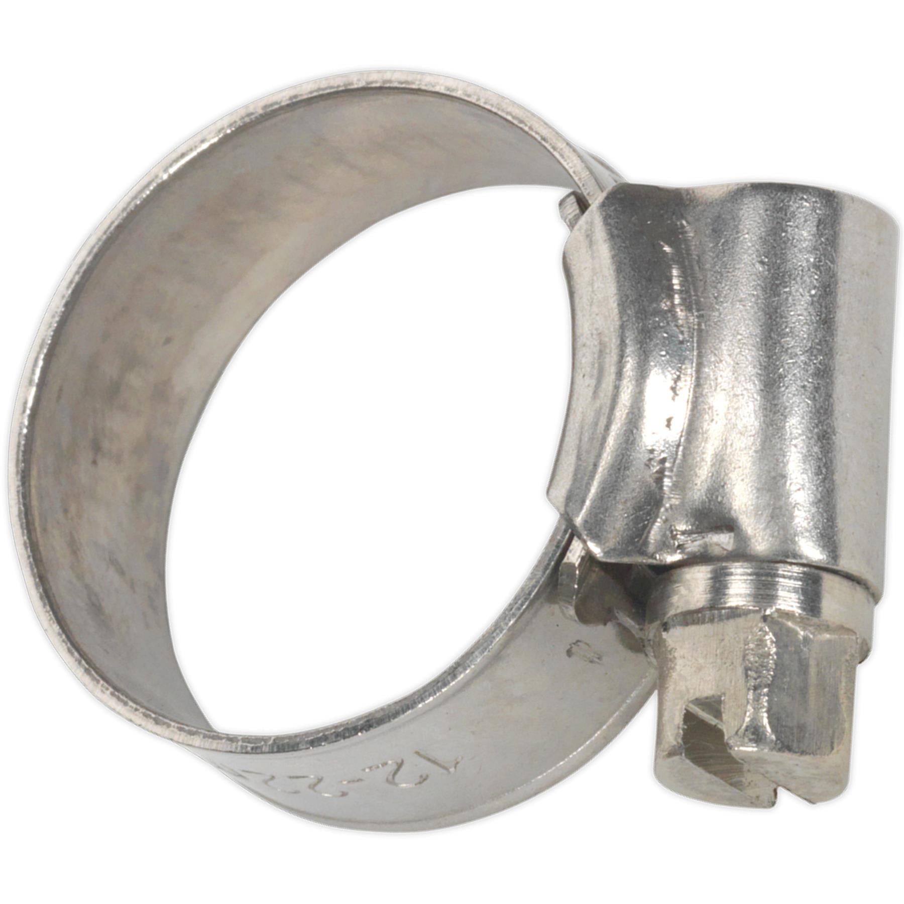 Sealey Hose Clip Stainless Steel 16-22mm Pack of 10