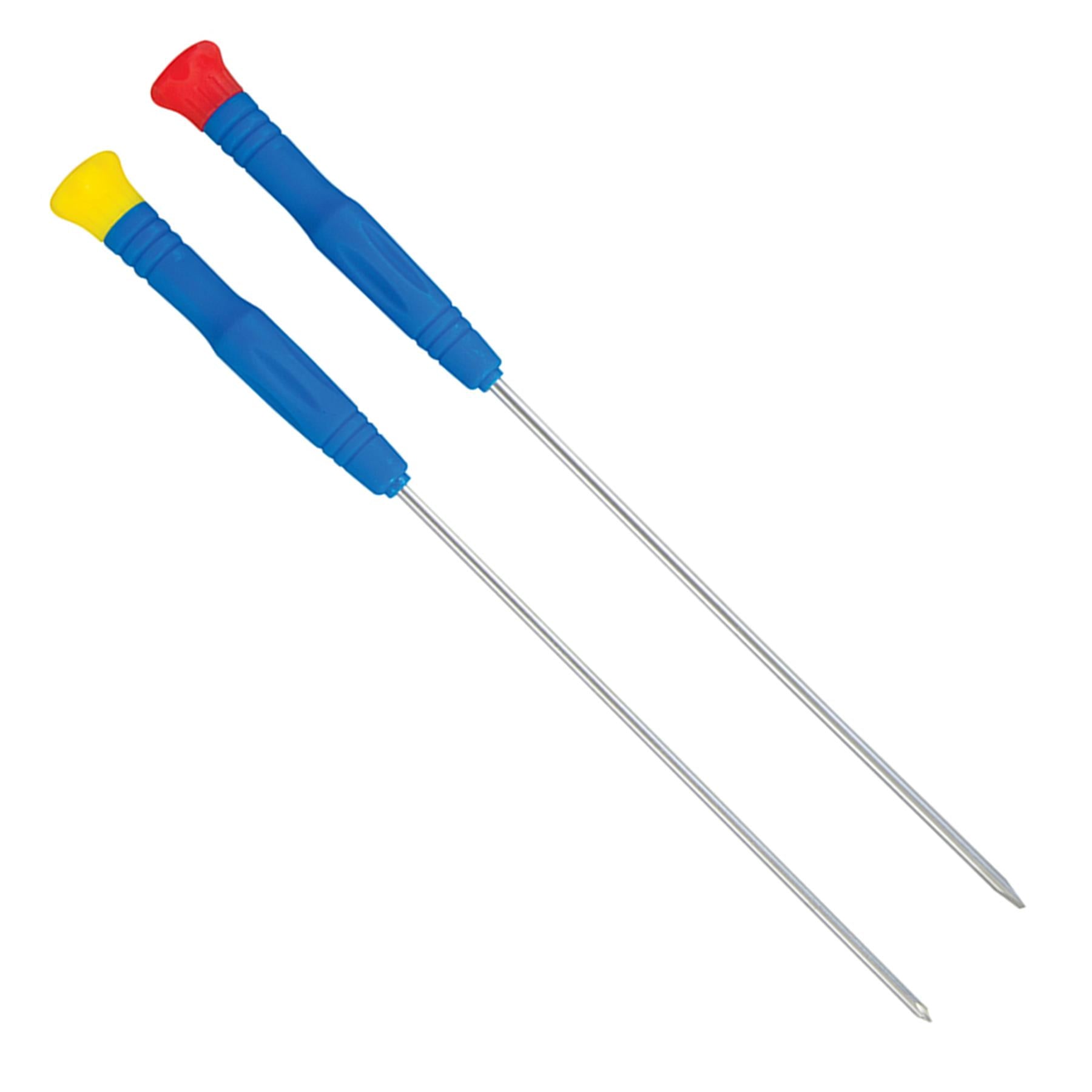 6Pce Extra-Long Precision Screwdriver Set Hardened & Tempered Steel Blades