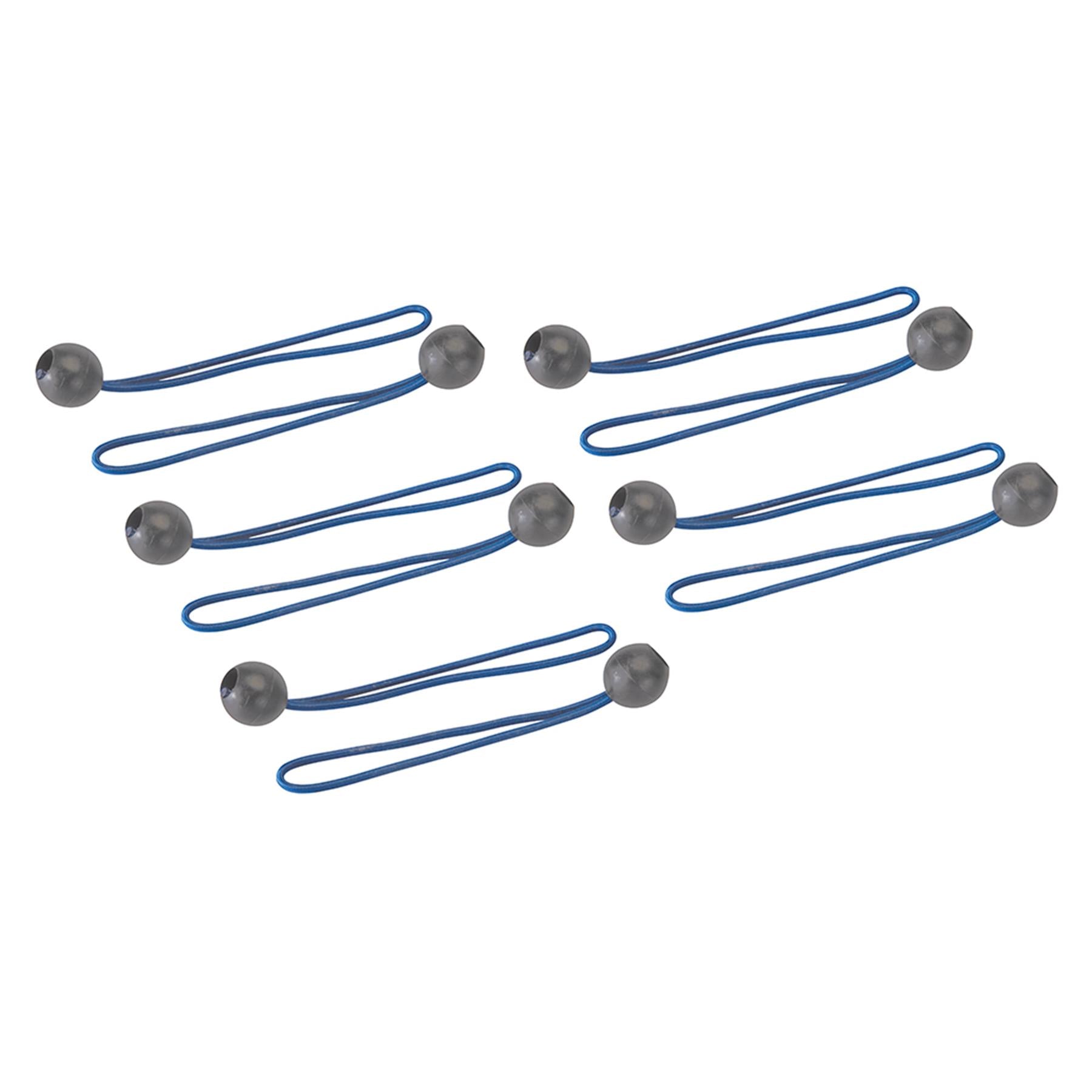 30pk Tarp-Tent Shock Elastic Black Ball Bungees Overall length 175mm
