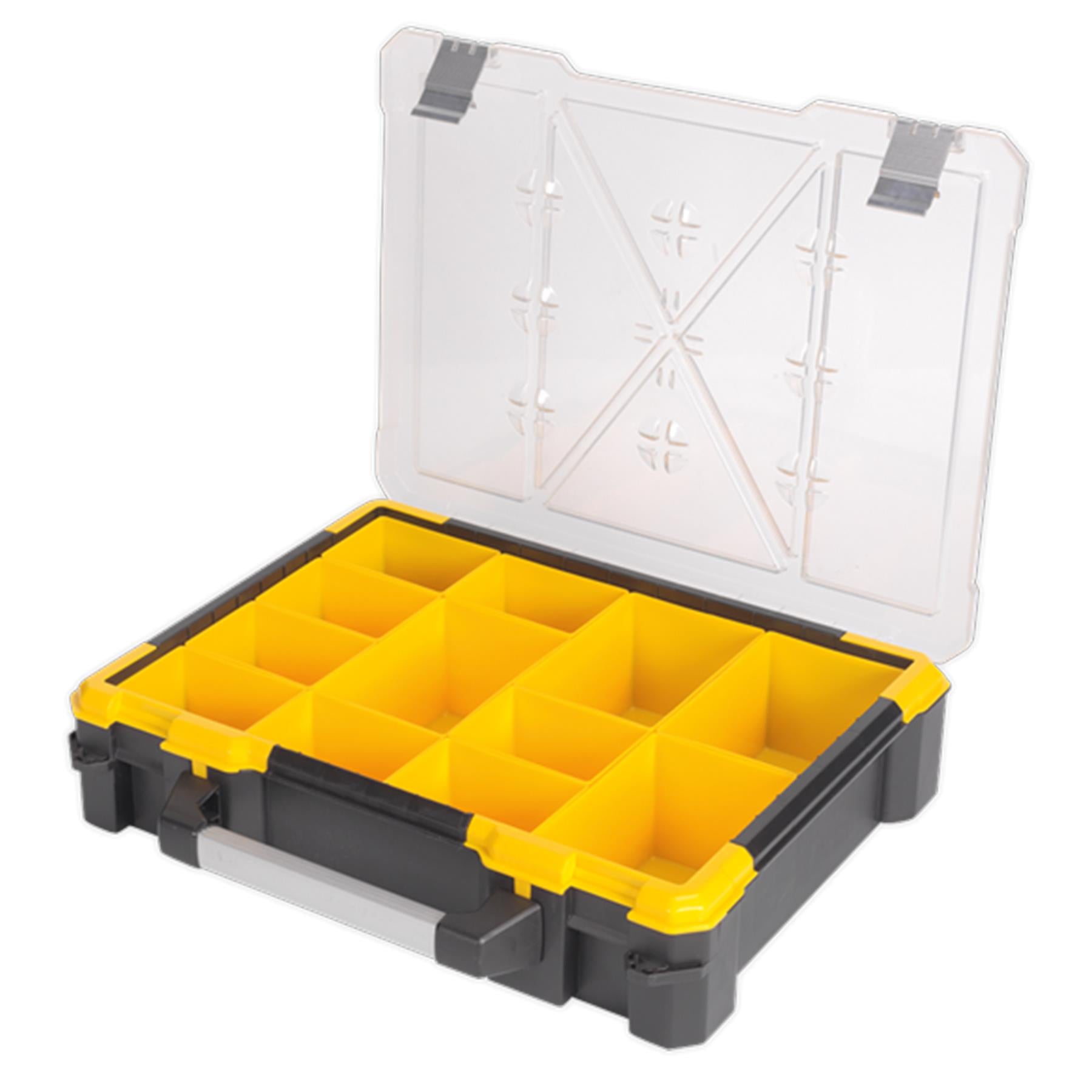 Sealey Parts Storage Case with 12 Removable Compartments