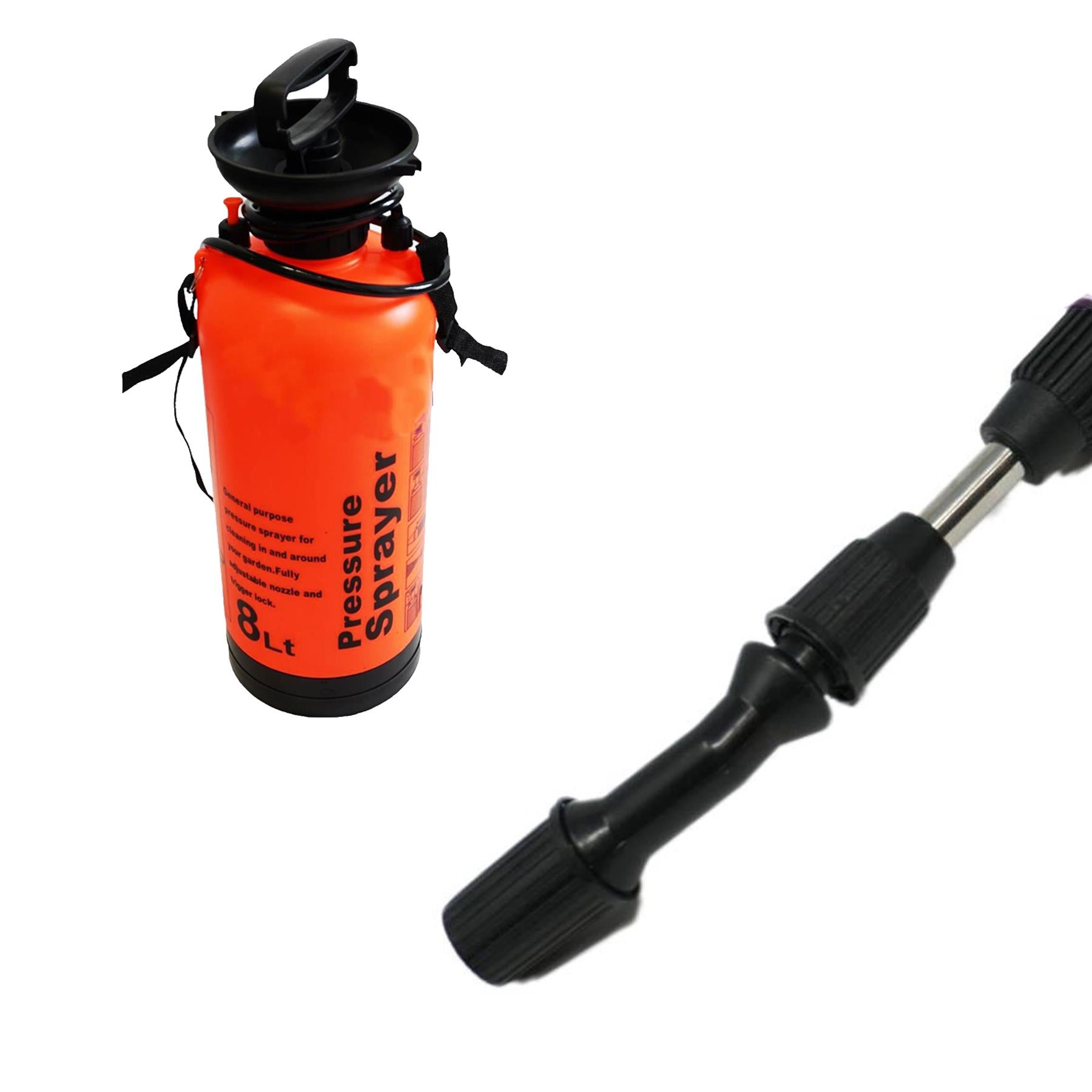 Garden High Pressure Sprayer 8L Knapsack Chemical Weed Killer Fence Water Pump