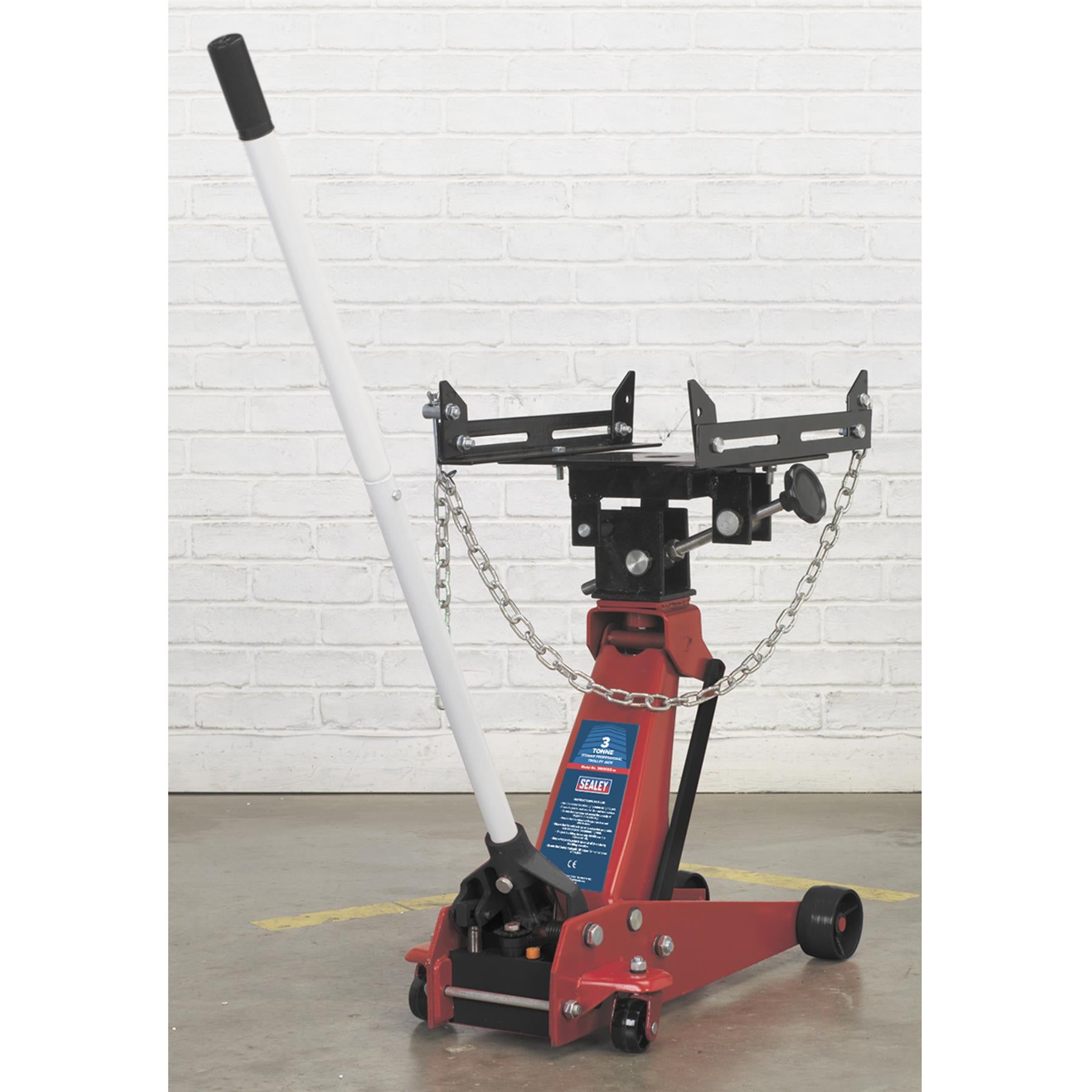 Sealey Transmission Jack Adaptor Trolley Jack Cradle Support 200kg Capacity