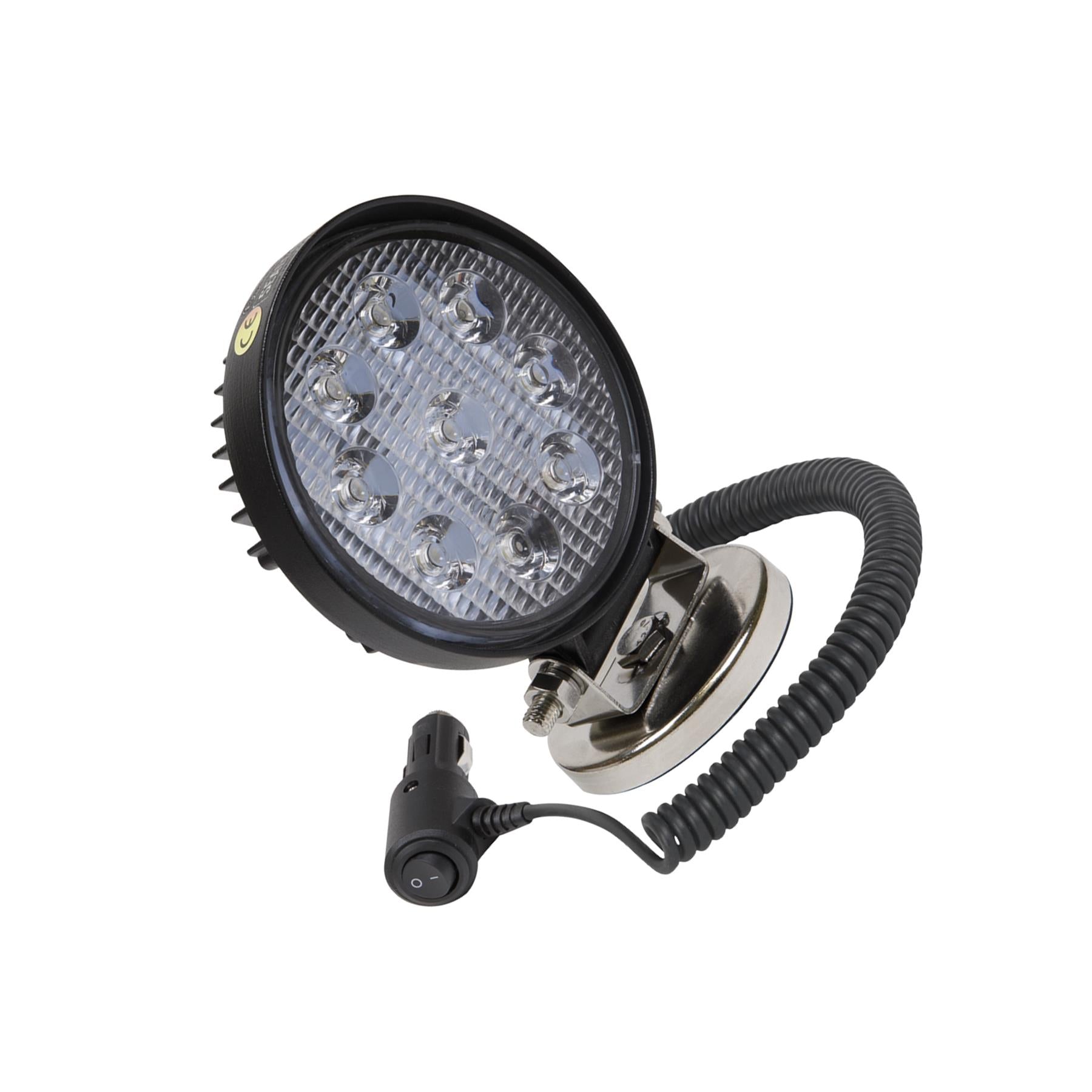 Sealey Round Work Light with Magnetic Base 27W LED