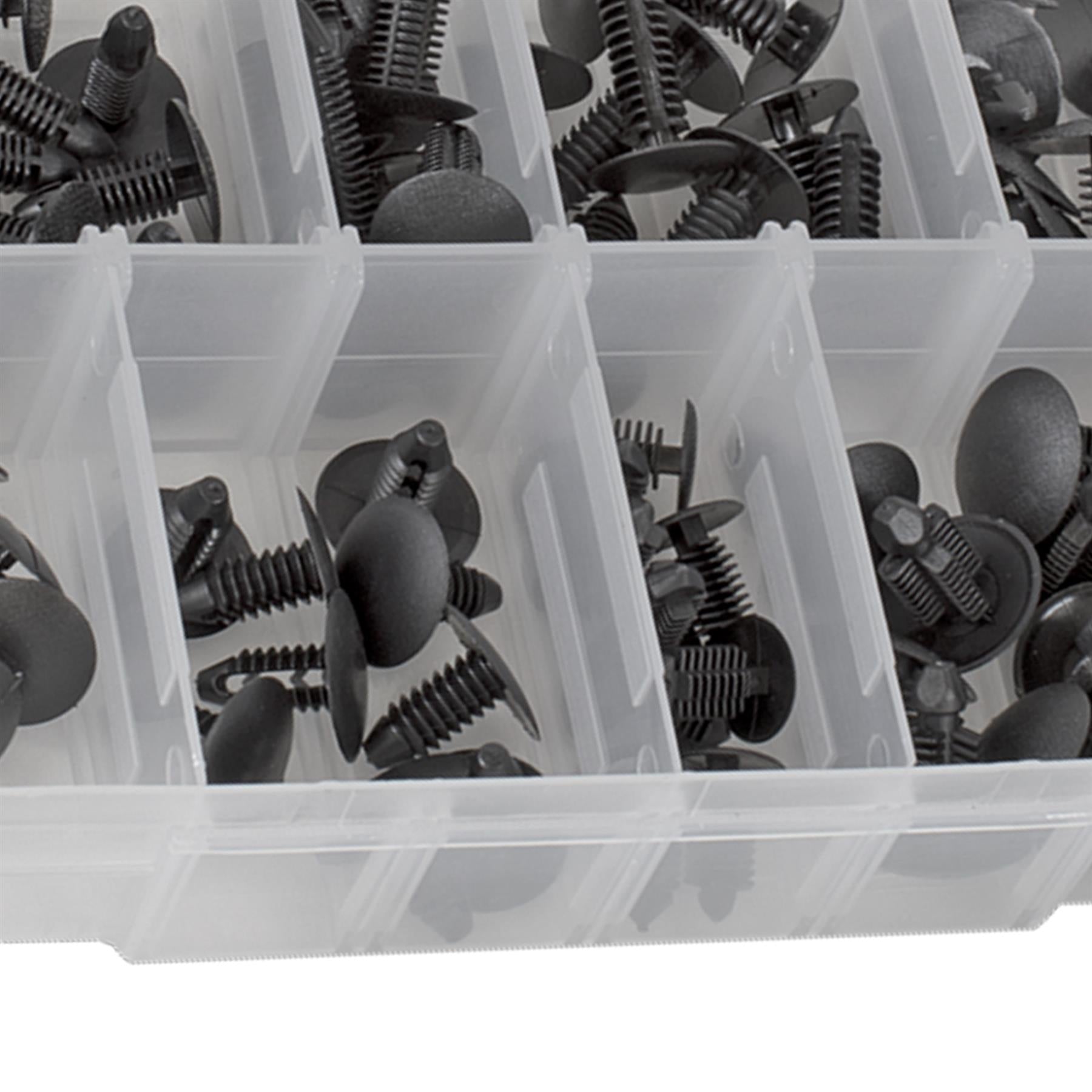 Sealey Fir Tree Clip Assortment - Pack of 100