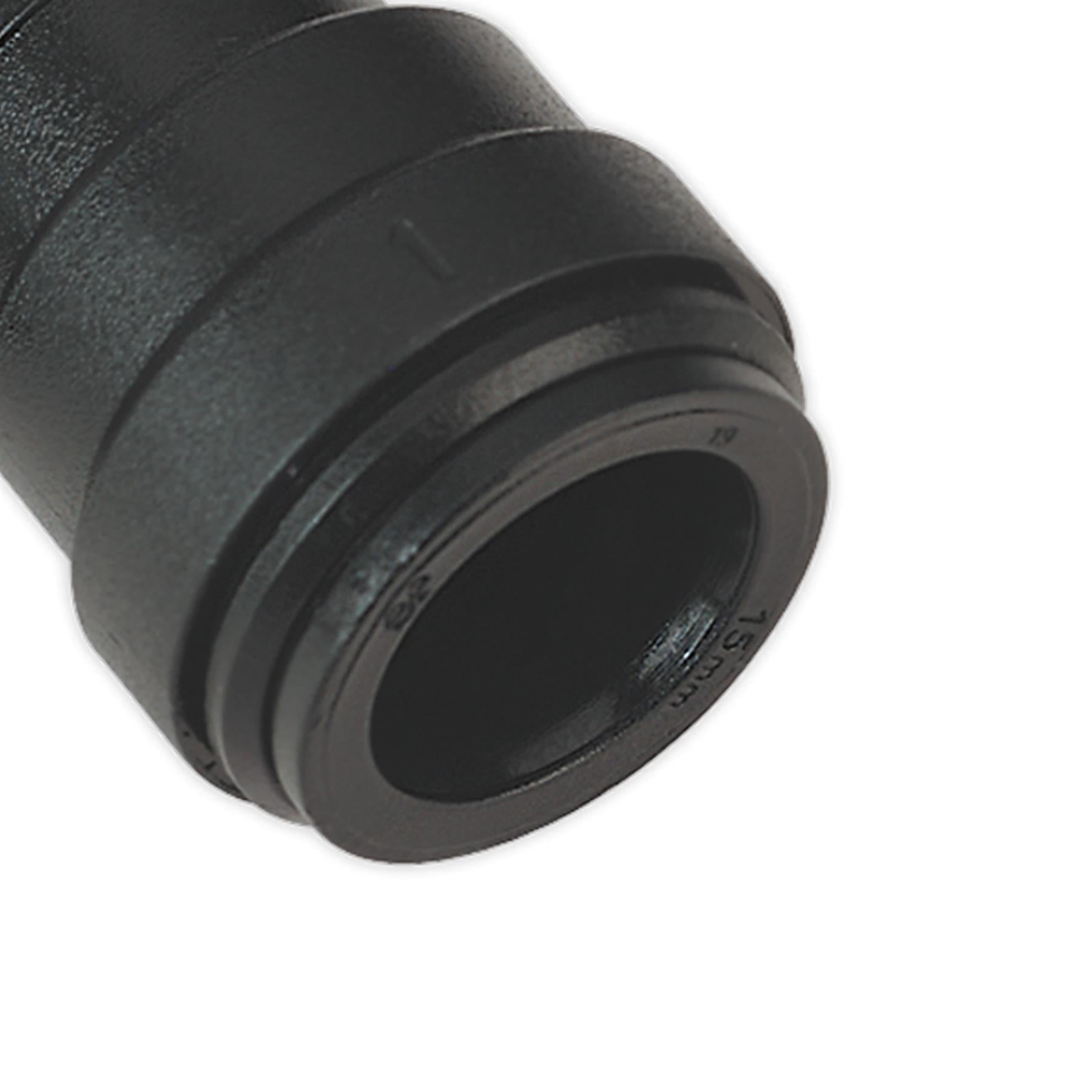 Sealey Stem Elbow 15mm Pack of 2 (John Guest Speedfit - PM221515E)