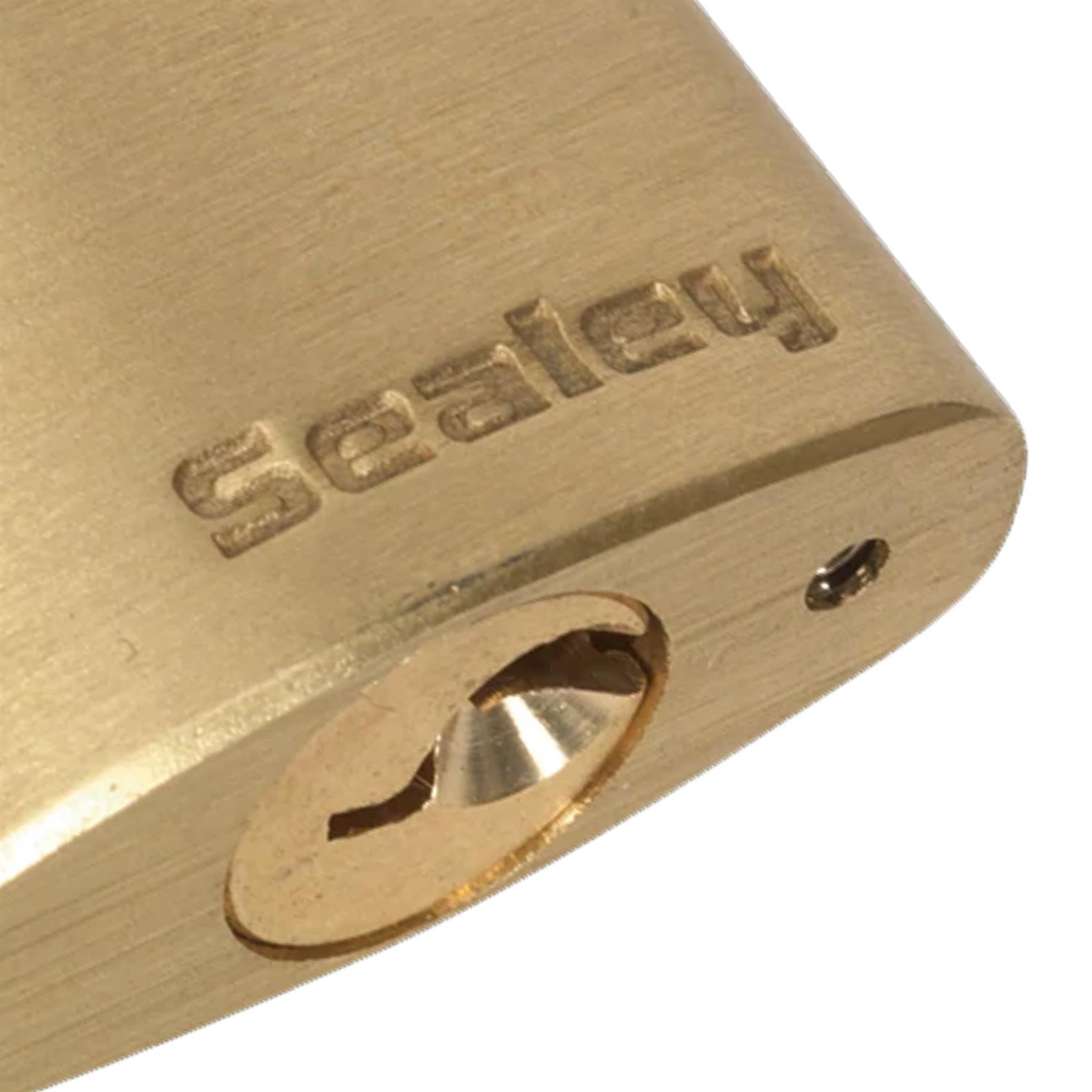 Sealey Brass Body Padlock 30mm Hardened steel