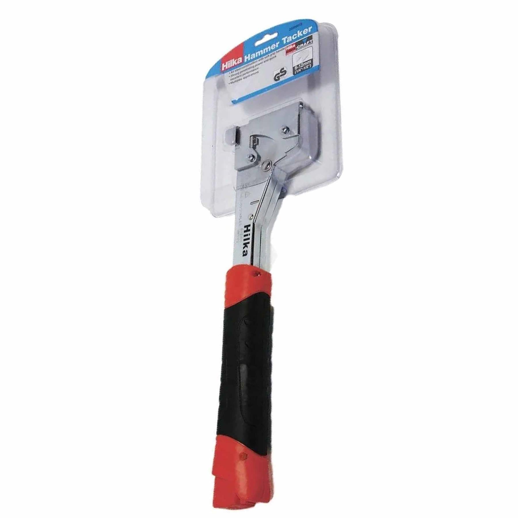 Professional Hammer Tacker Slammer One Handed Staple Gun + Staples