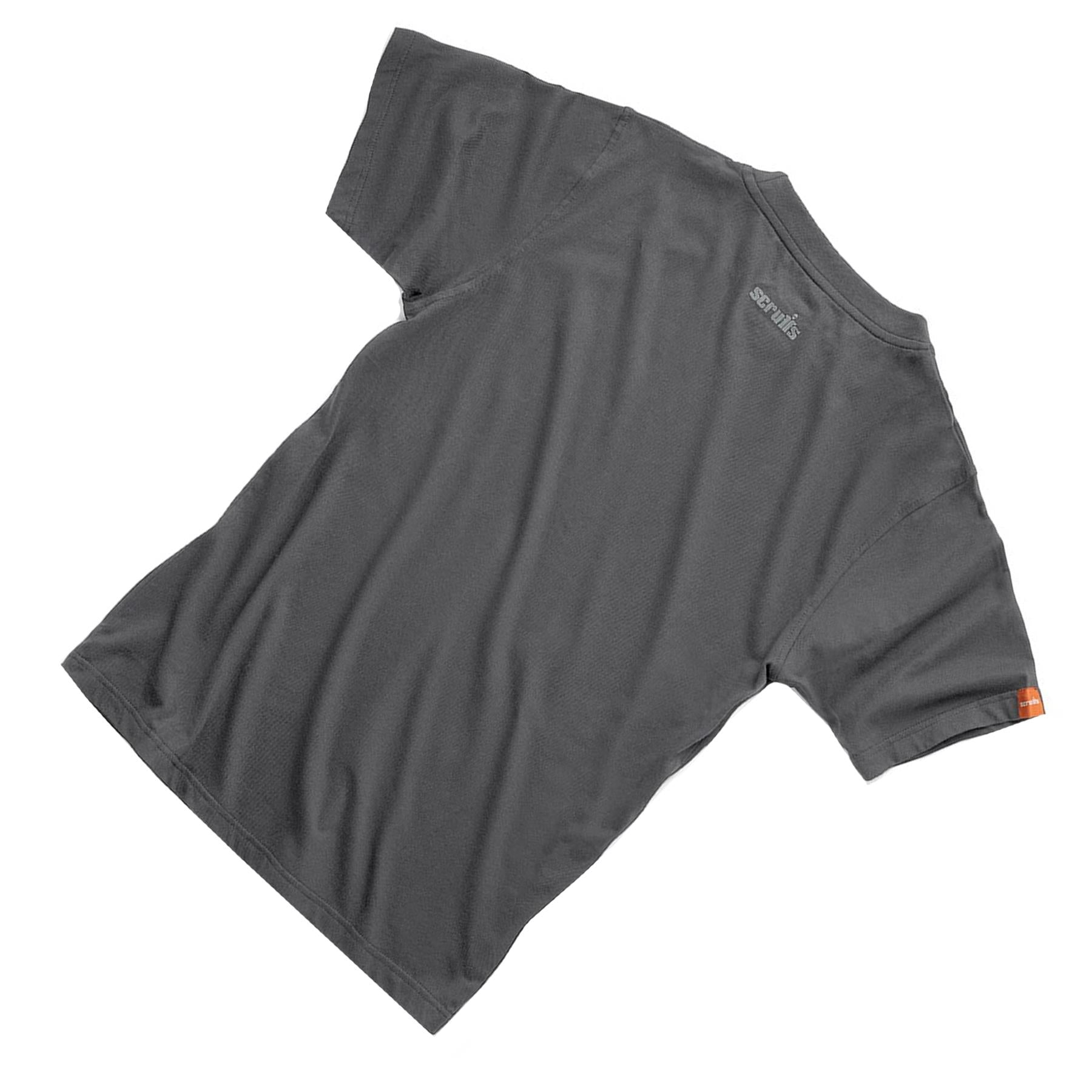 Scruffs Eco Worker T-Shirt Hardwearing Work Shirt Graphite XS