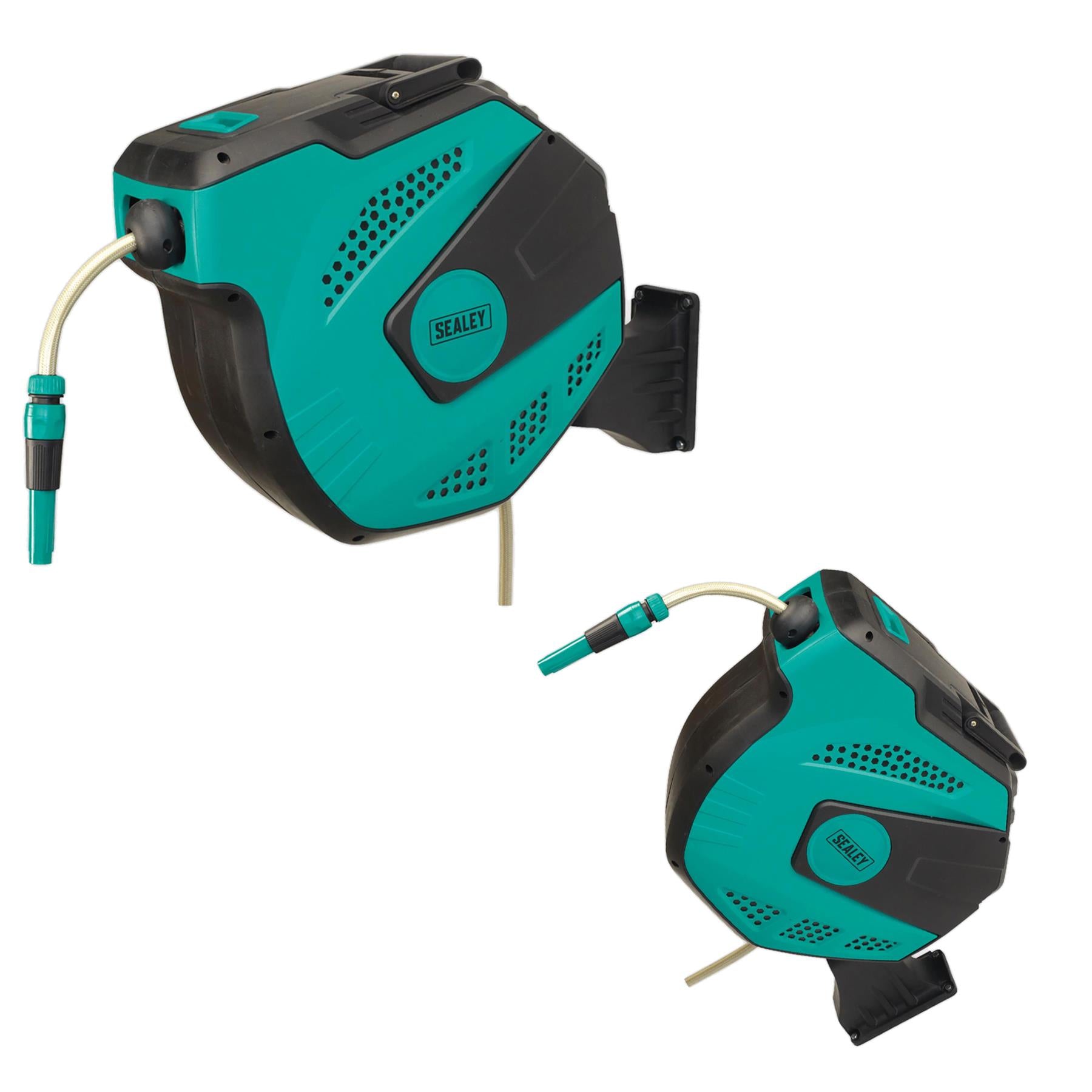 Sealey Auto-Rewind Control Garden Hose Reel 30m