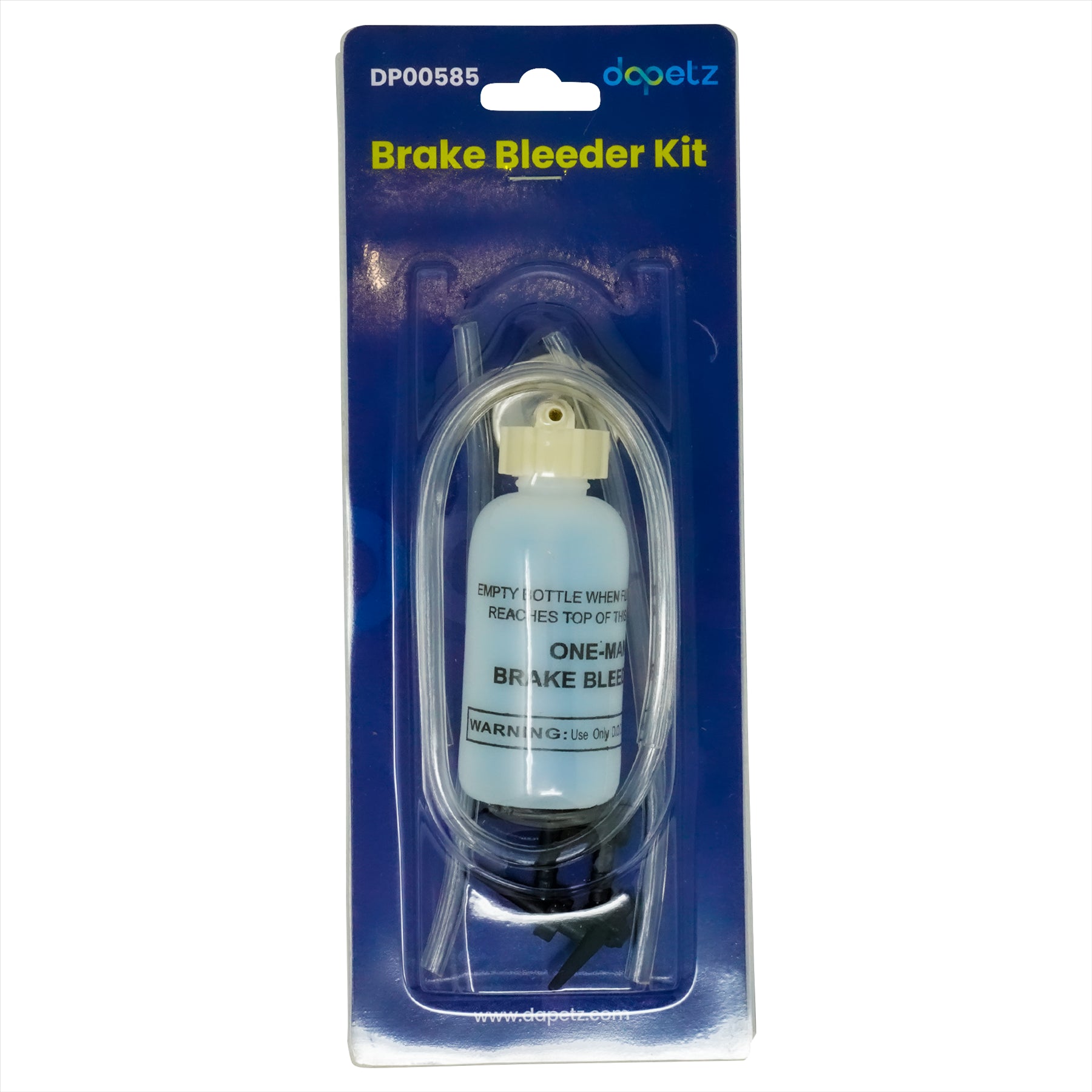 Brake Bleeder Kit Kits 3 Adaptors And Hoses Bleed Brakes Car Van Bike New