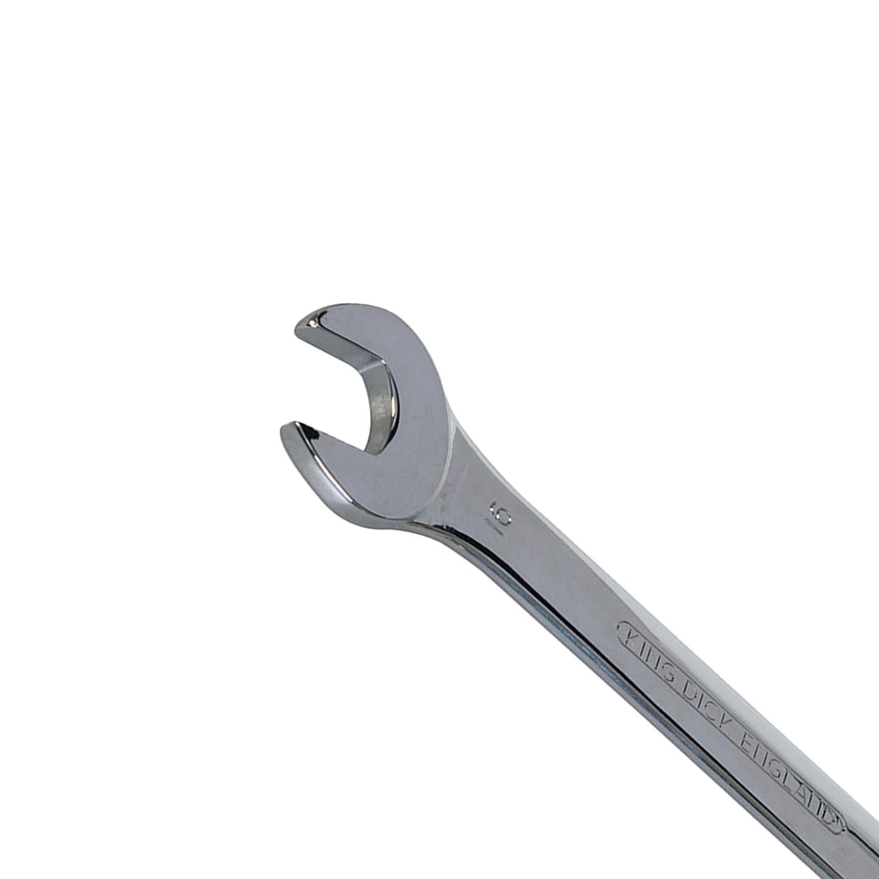 King Dick Open Ended Fully Chromed Spanner Wrench Fixed Head Metric 16mm - 17mm