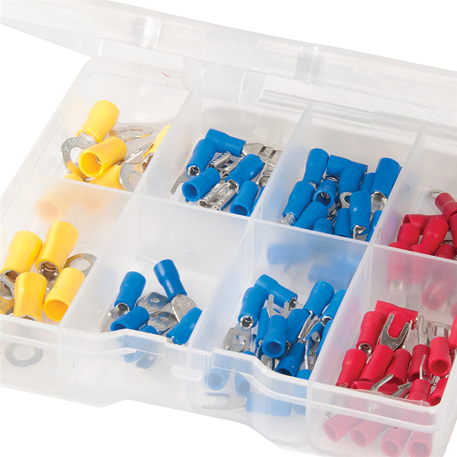 82Pce Crimp Terminals Pack Diy Tools Pre-Insulated Ring, Fork, Male & Female