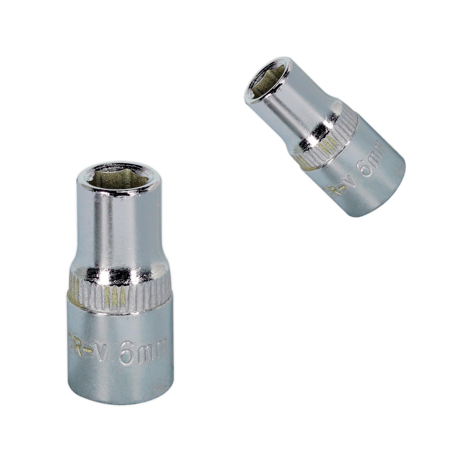 Sealey WallDrive Socket 6mm 1/4"Sq Drive Fully Polished