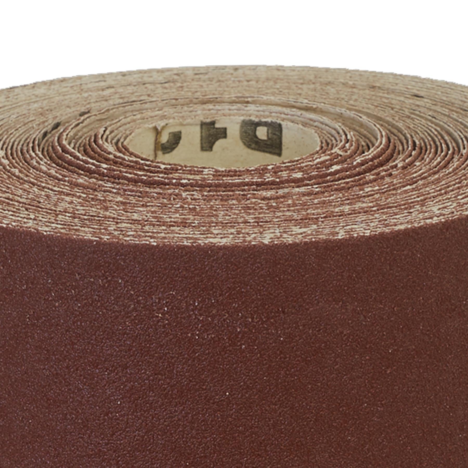 Production Sanding Roll 115mm x 10m - Medium 80Grit. Sealey