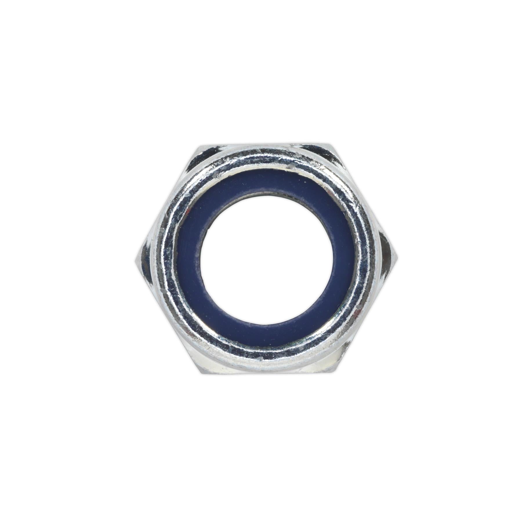 Sealey Nylon Locknut M16 Zinc Pack of 25