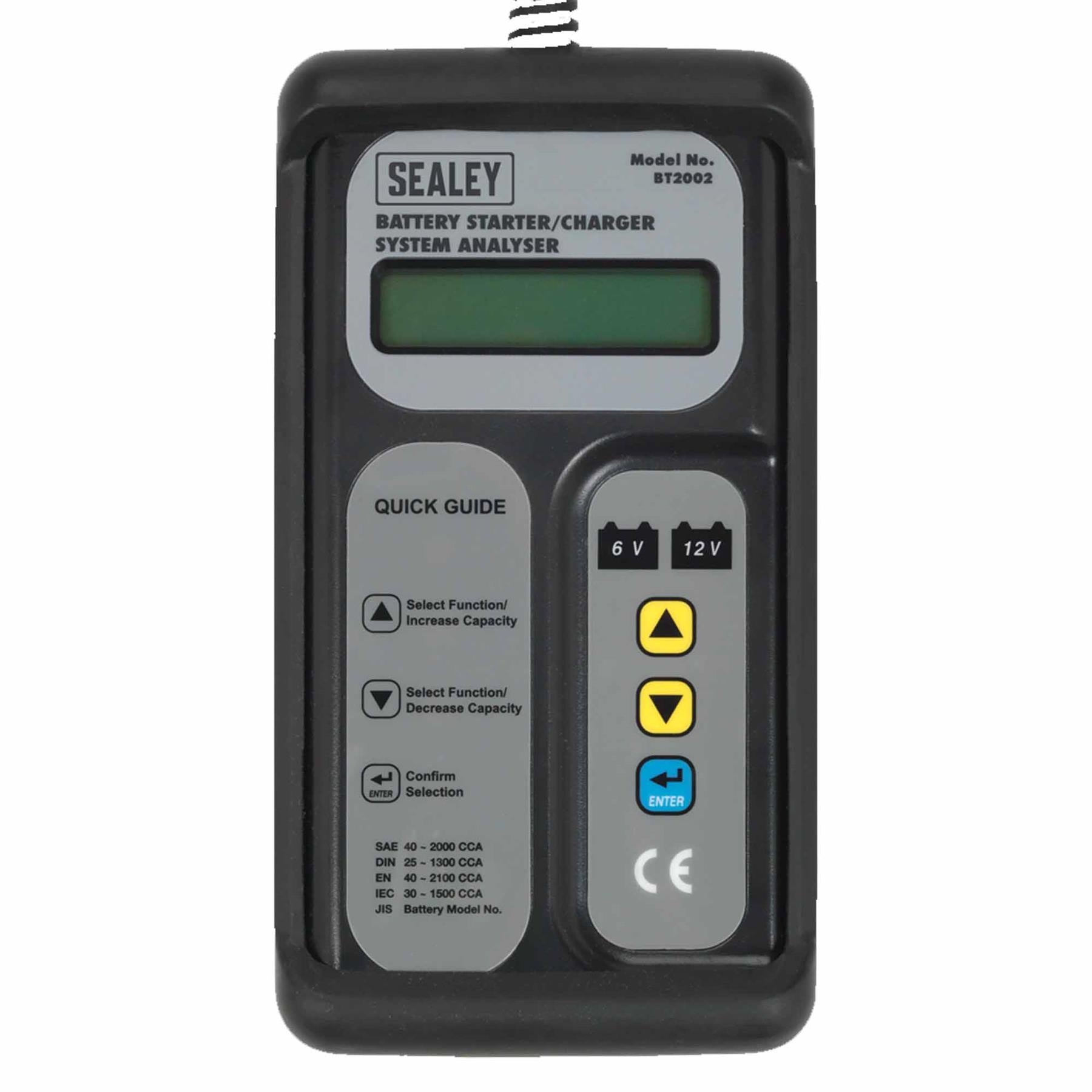 Sealey Digital Battery & Alternator Tester 6-12V Bat 6-24V Alt