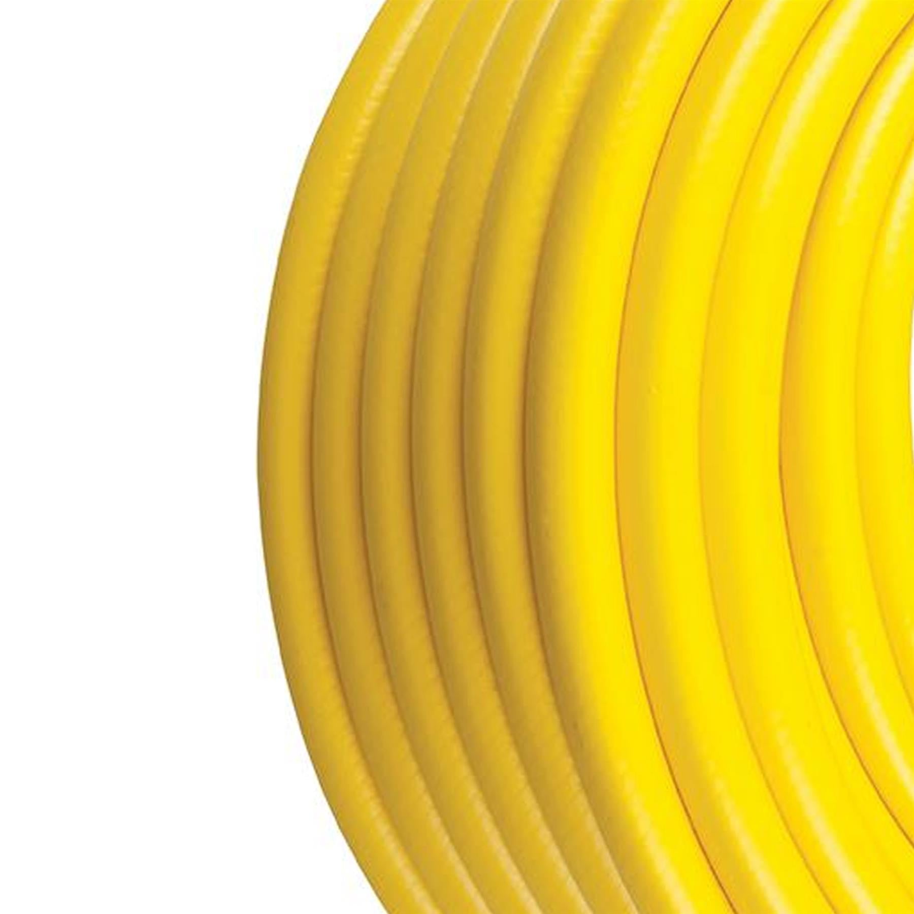 Reinforced Yellow Braided Flexible PVC Hose Pipe 30m for Water Air Oil Gases