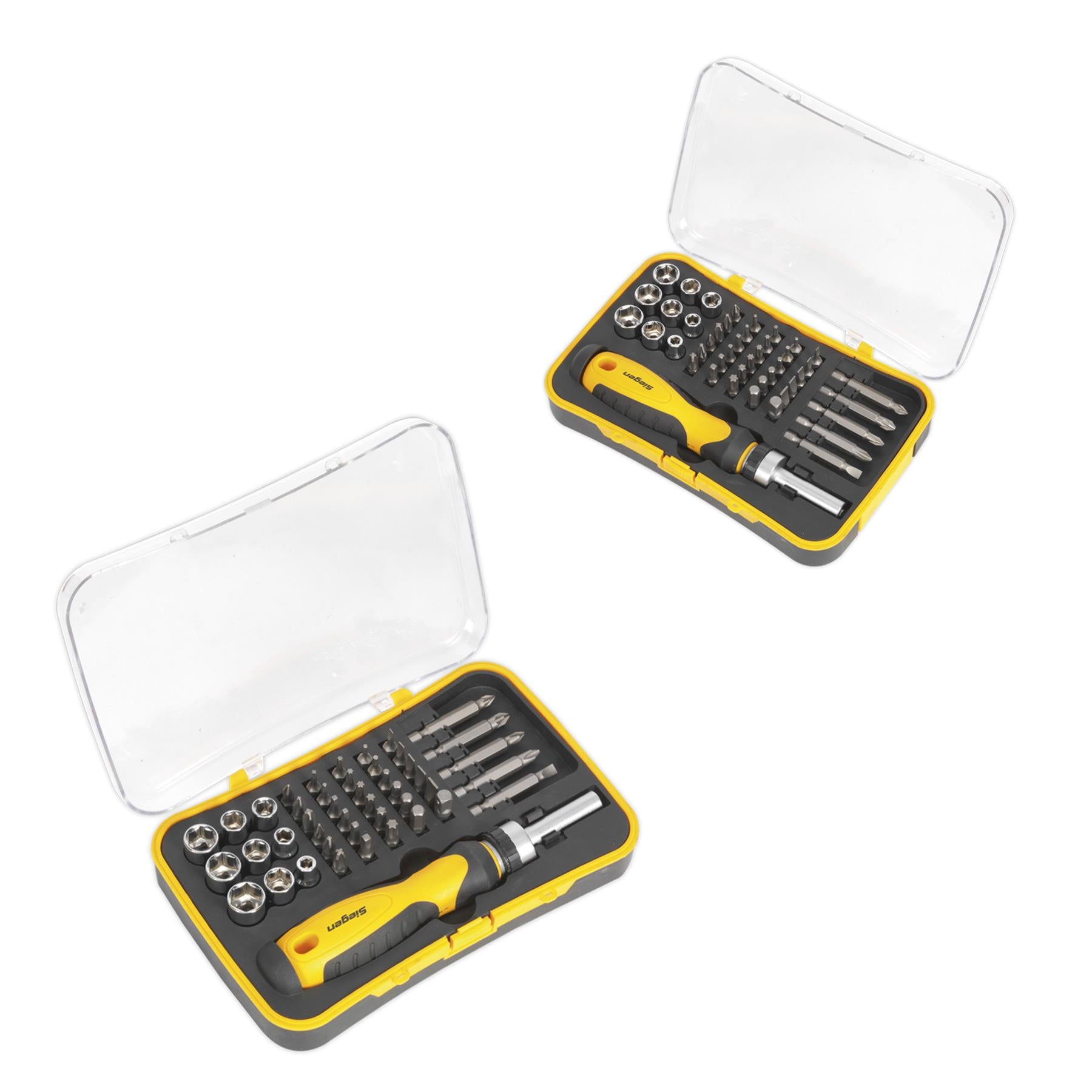 Sealey Socket & Bit Set 45pc Ratchet Screwdriver