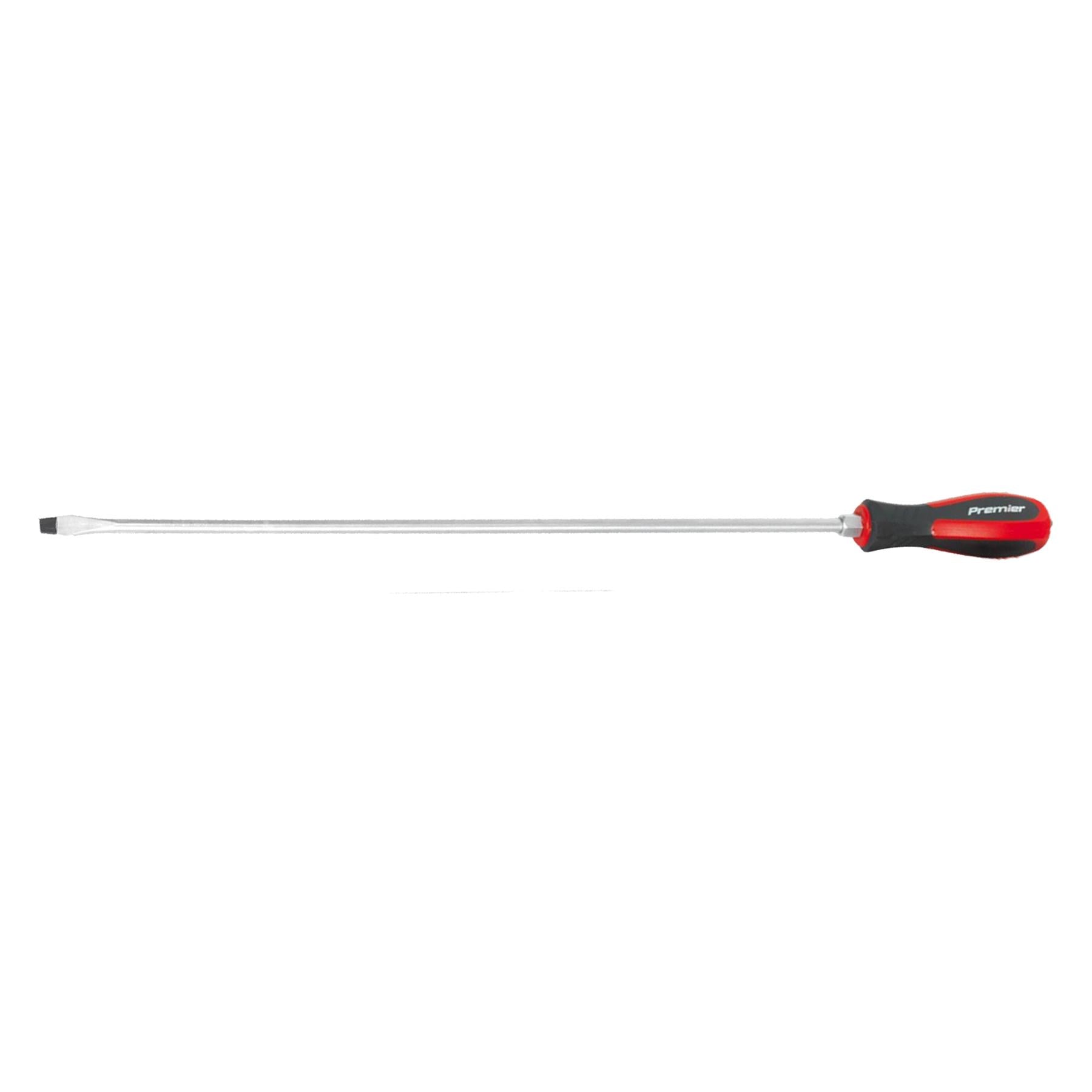 Sealey 5pc Screwdriver Set Hammer Thru Extra Long Slotted Phillips Pozi 450mm