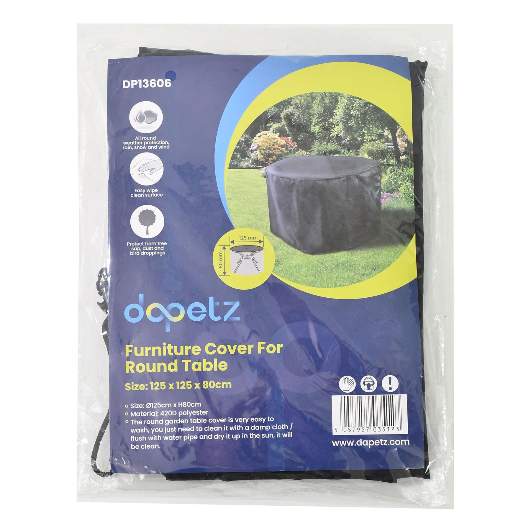 Waterproof Garden Patio Furniture Cover Outdoor Garden Round Table Cover