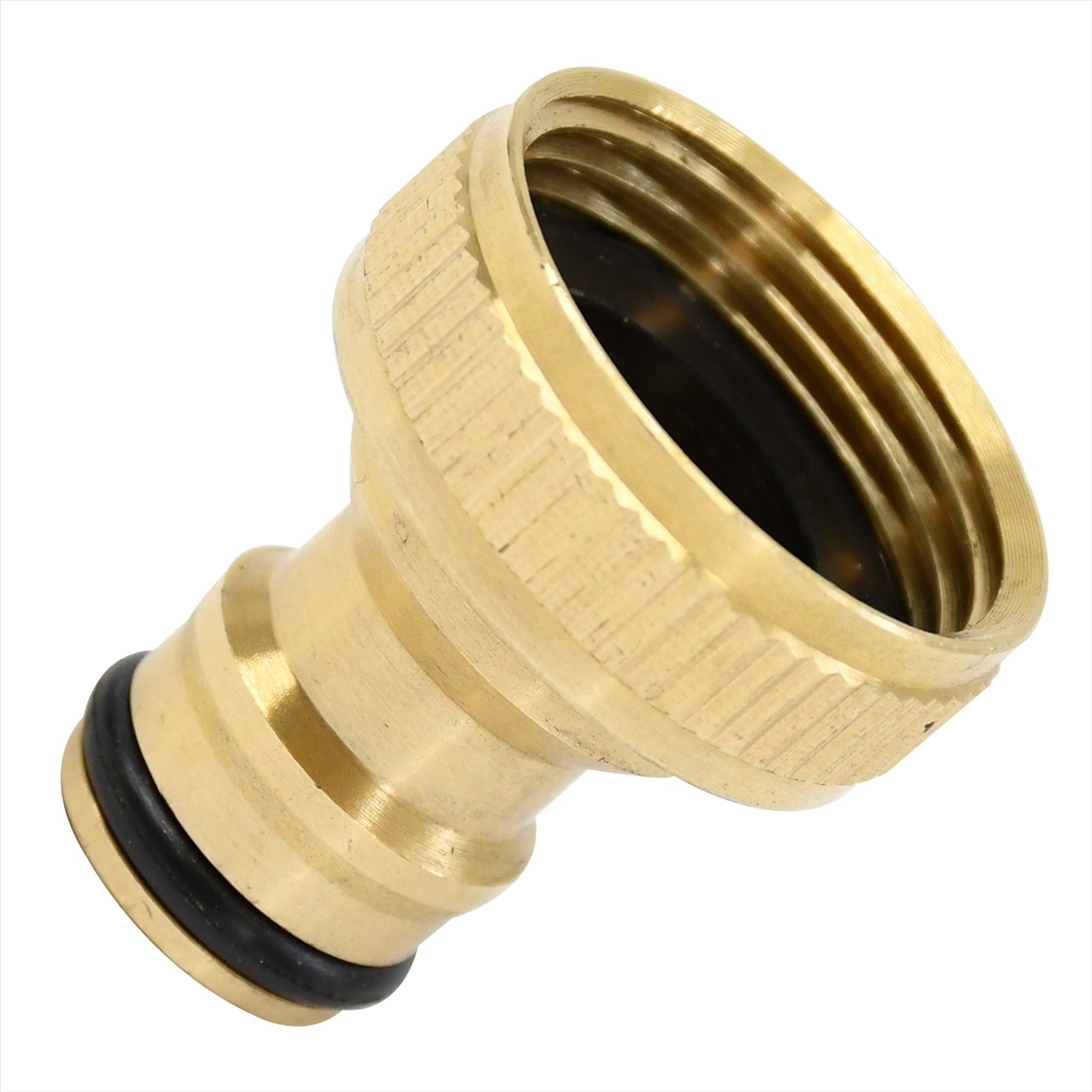 3/4" SOLID BRASS GARDEN HOSE PIPE TAP ADAPTOR HOSEPIPE CONNECTOR INNER THREAD