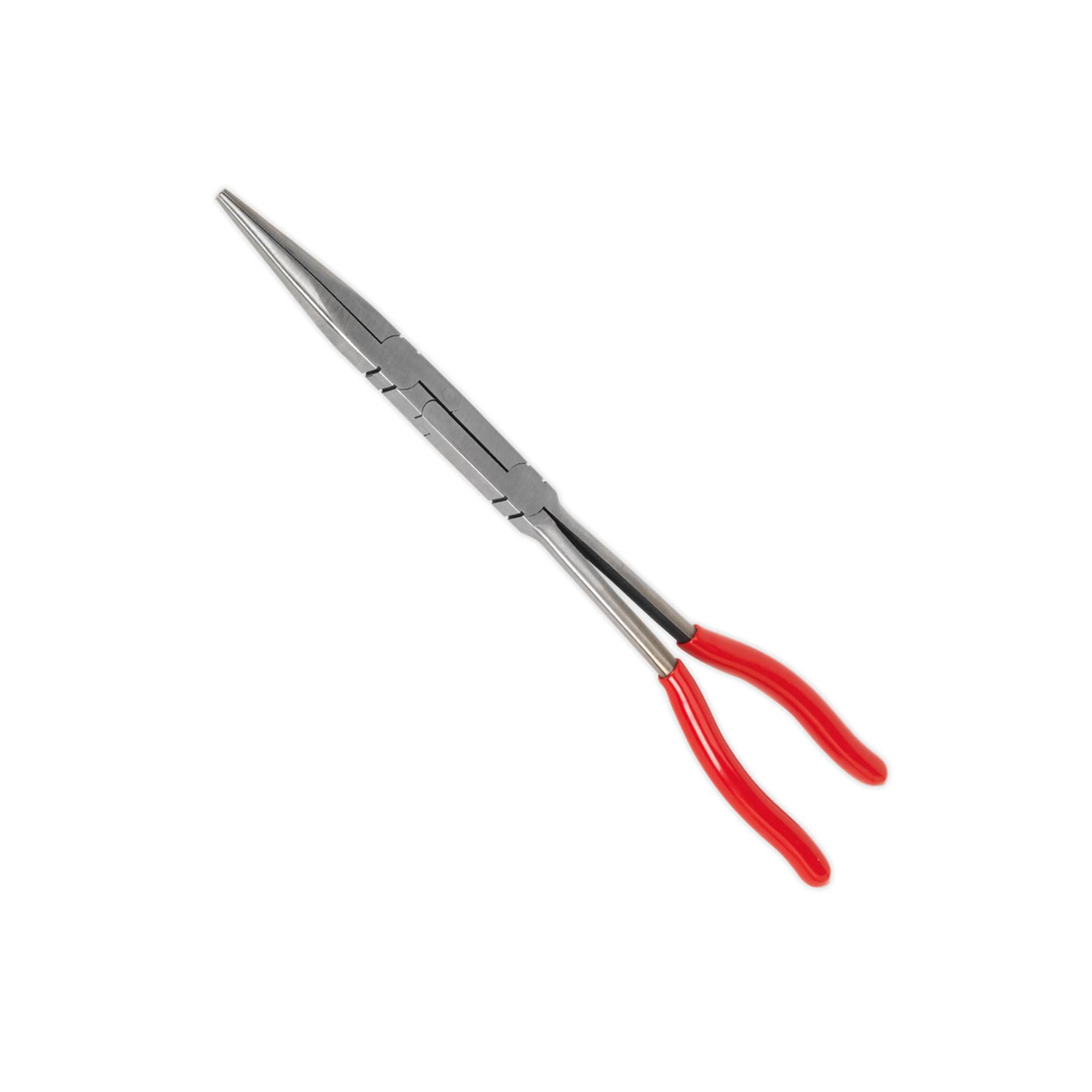 Sealey Needle Nose Pliers Double Joint Long Reach 335mm
