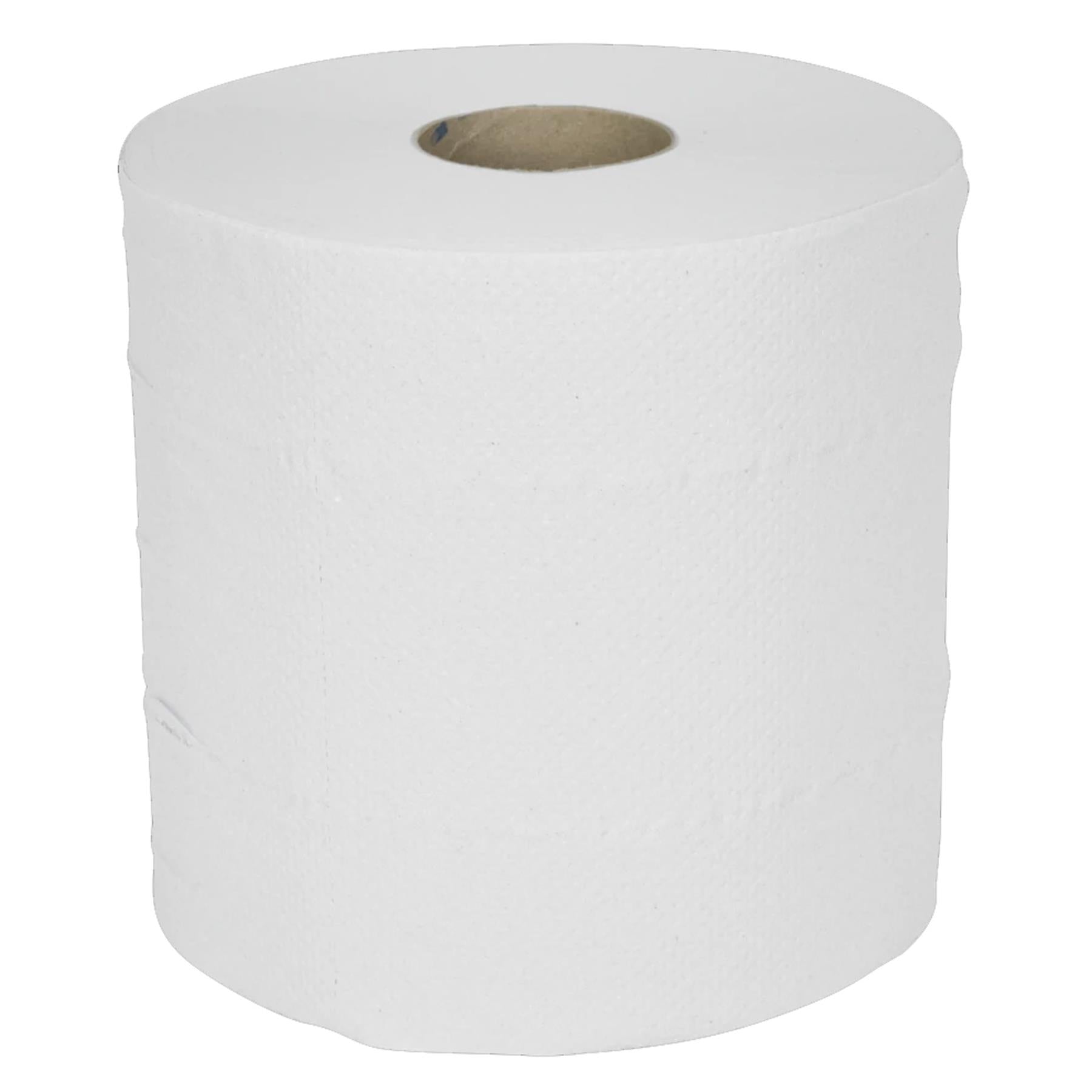 Paper Roll White 2-Ply Embossed 150m Pack of 6.Sealey