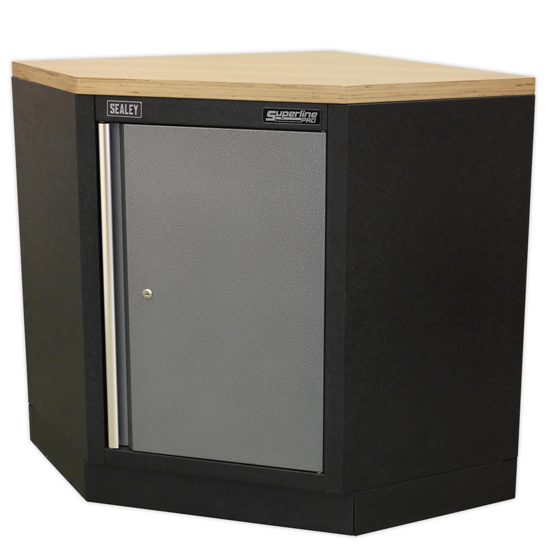 Sealey Modular Corner Floor Cabinet Aluminium handle. 865mm