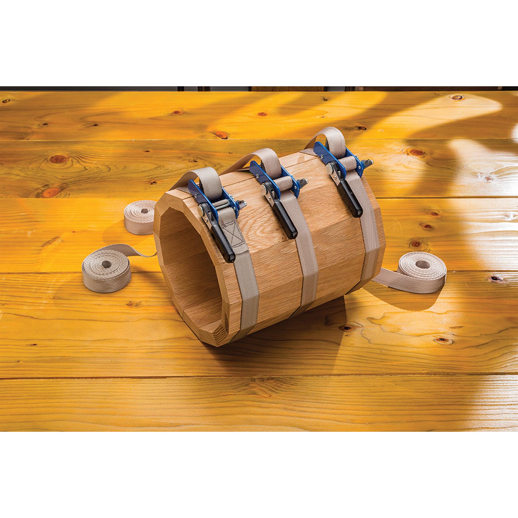 Band Clamp Reinforced Webbing With Ratcheting Handle 25mmx4.58m(1" x 15')