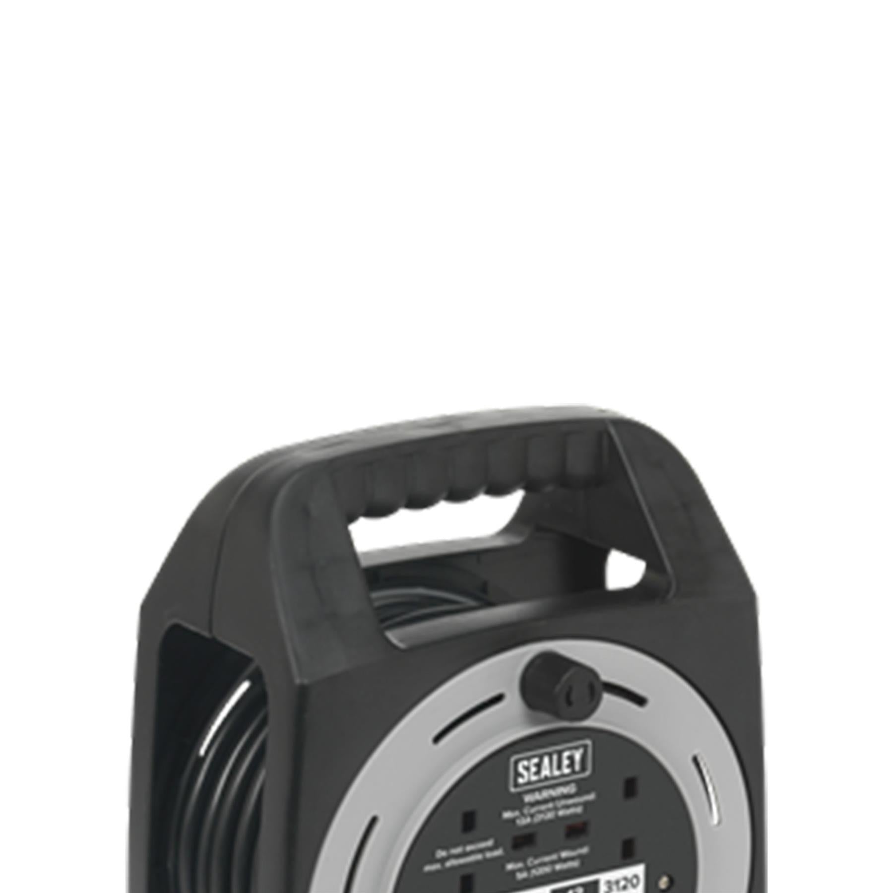 Sealey Cable Reel Box Type 15m 4 x 230V 1.25mm� Thermal Trip