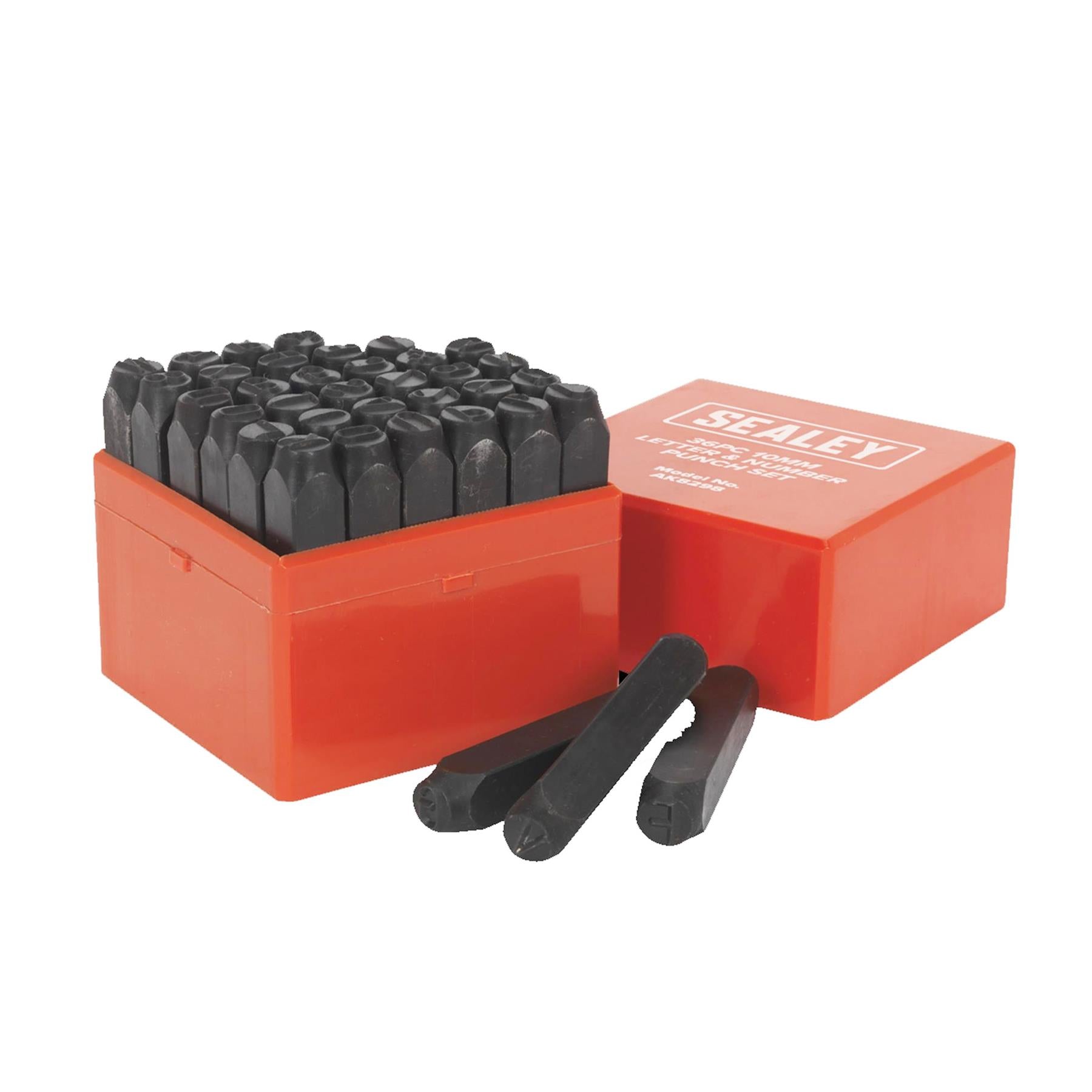 Sealey Letter & Number Punch Set 36pc 10mm
